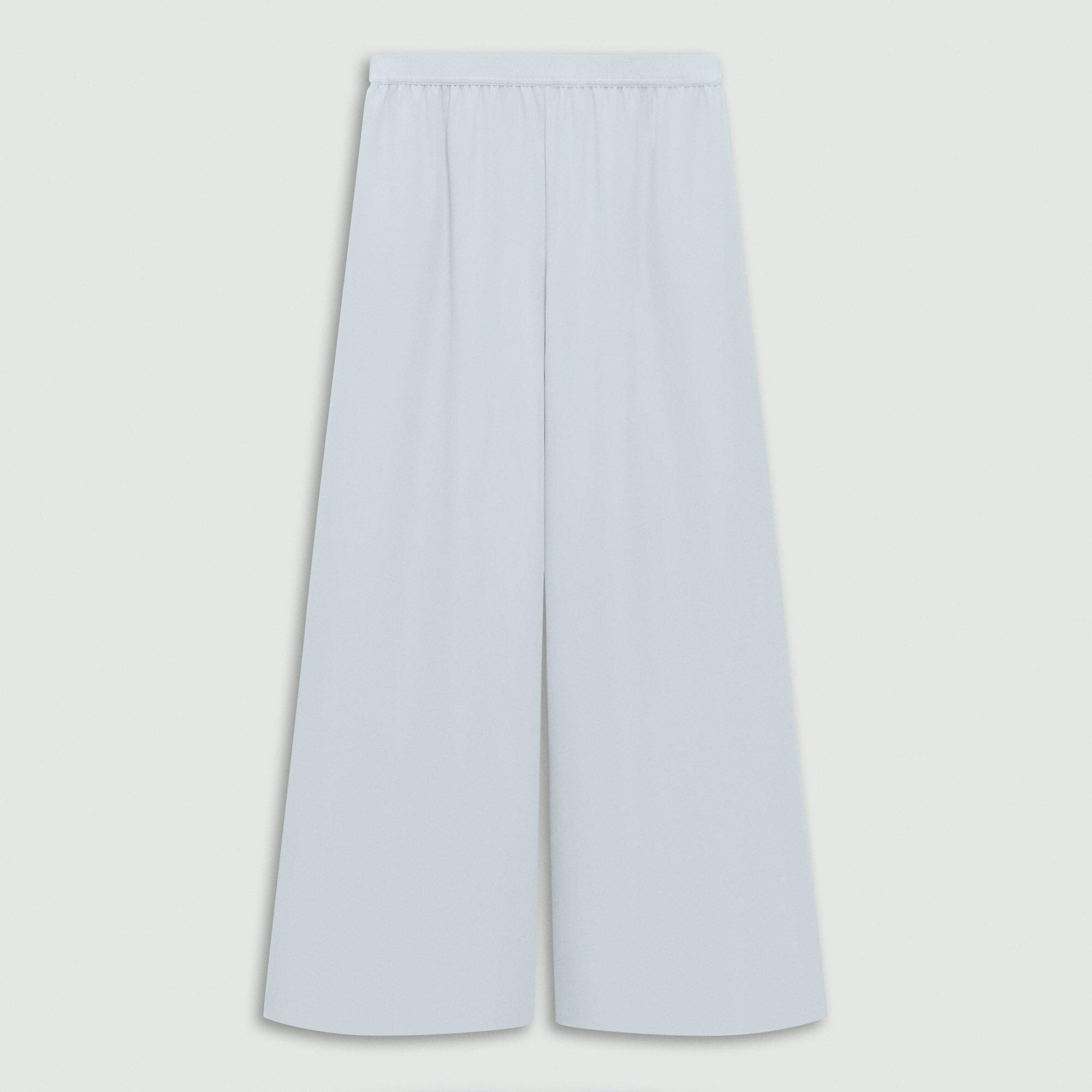 Wide-Leg Pant in Silk Georgette