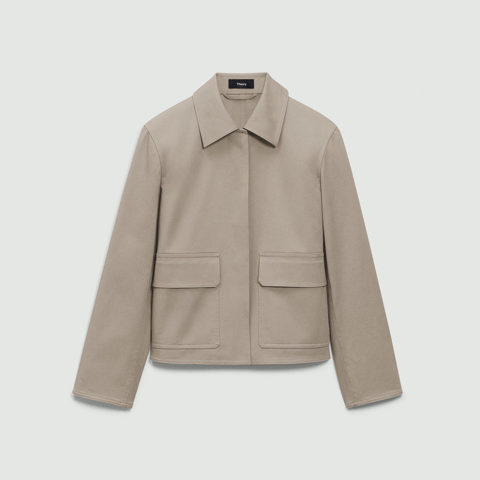 Boxy Jacket in Cotton Gabardine