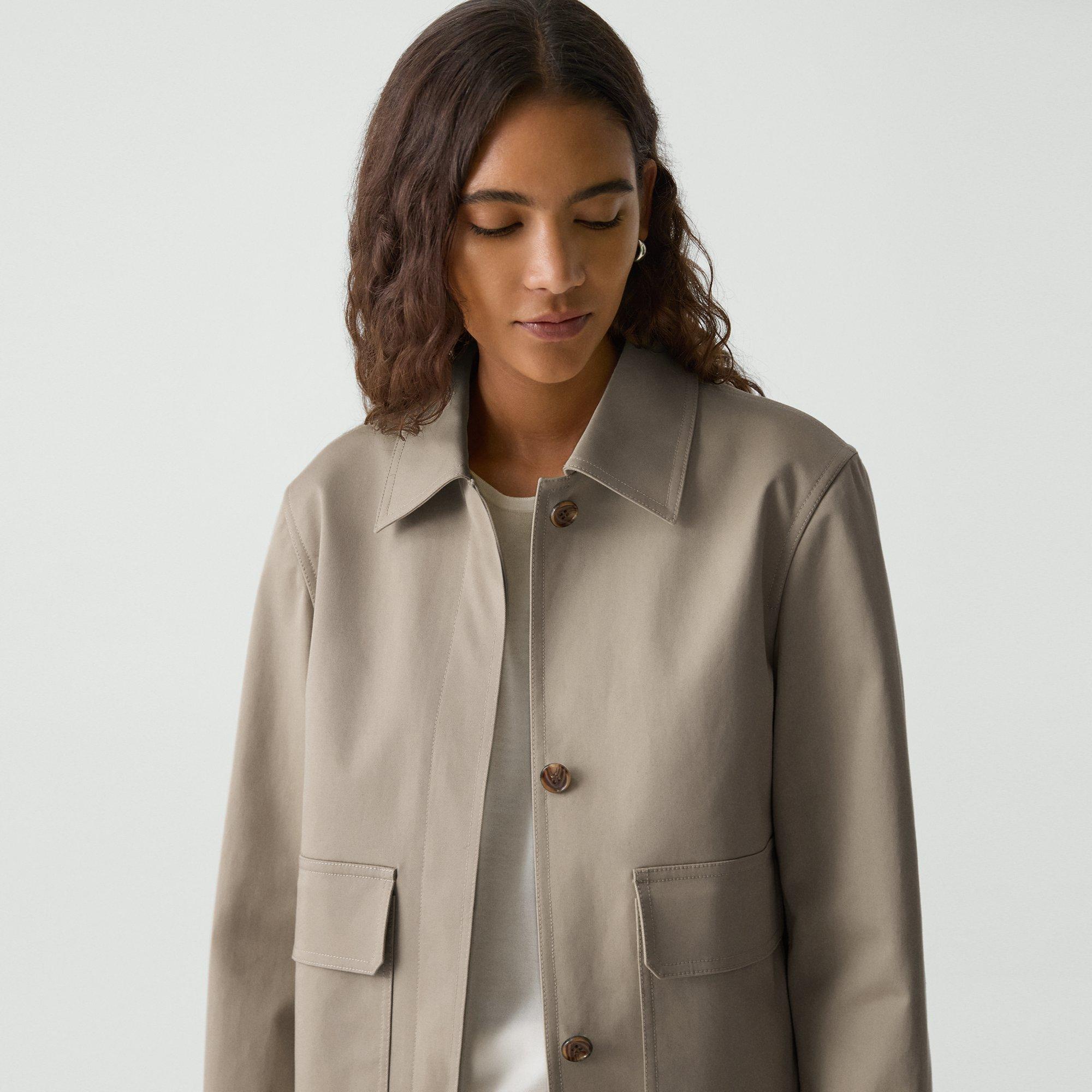 Boxy Jacket in Cotton Gabardine