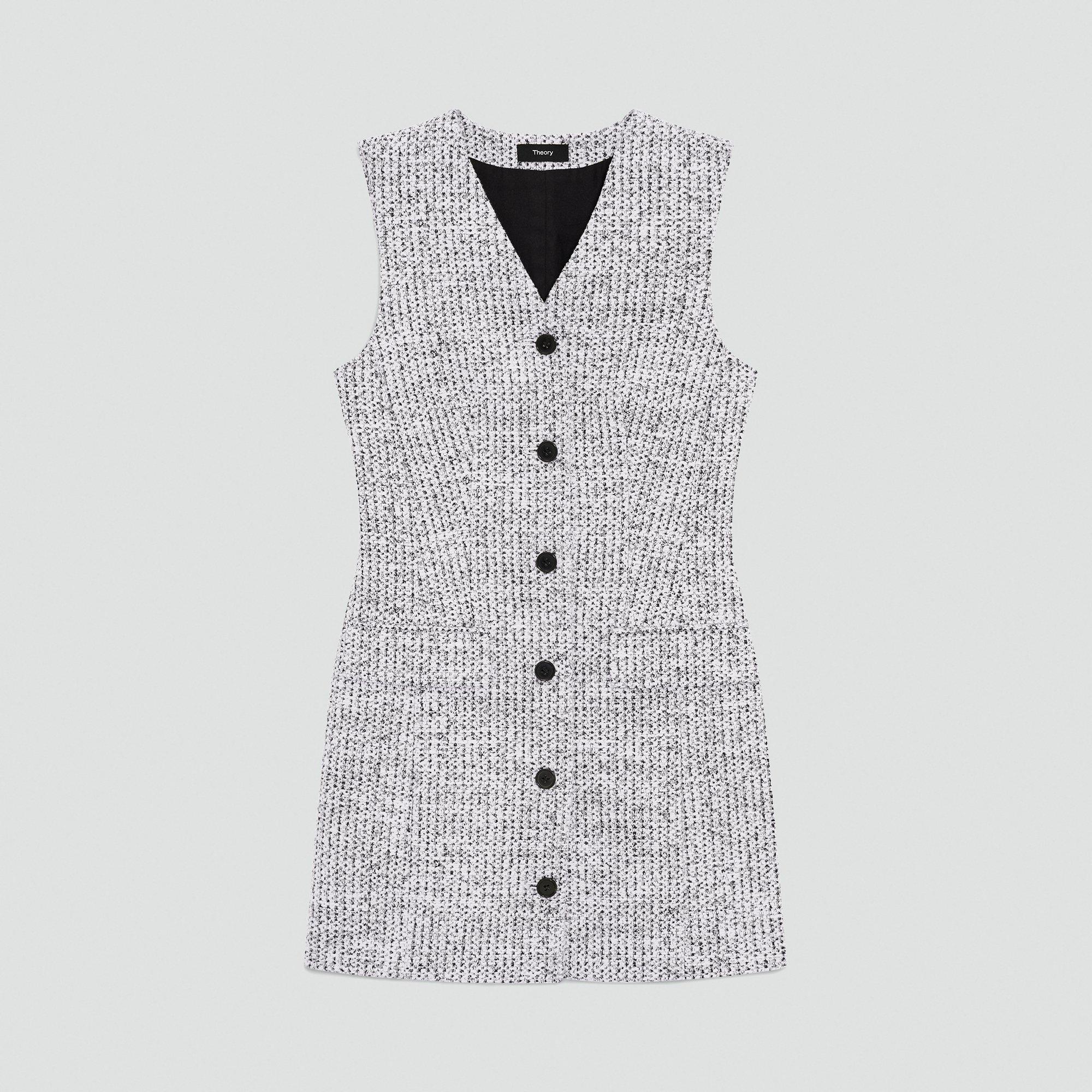 Sleeveless Blazer Dress in Cotton-Blend