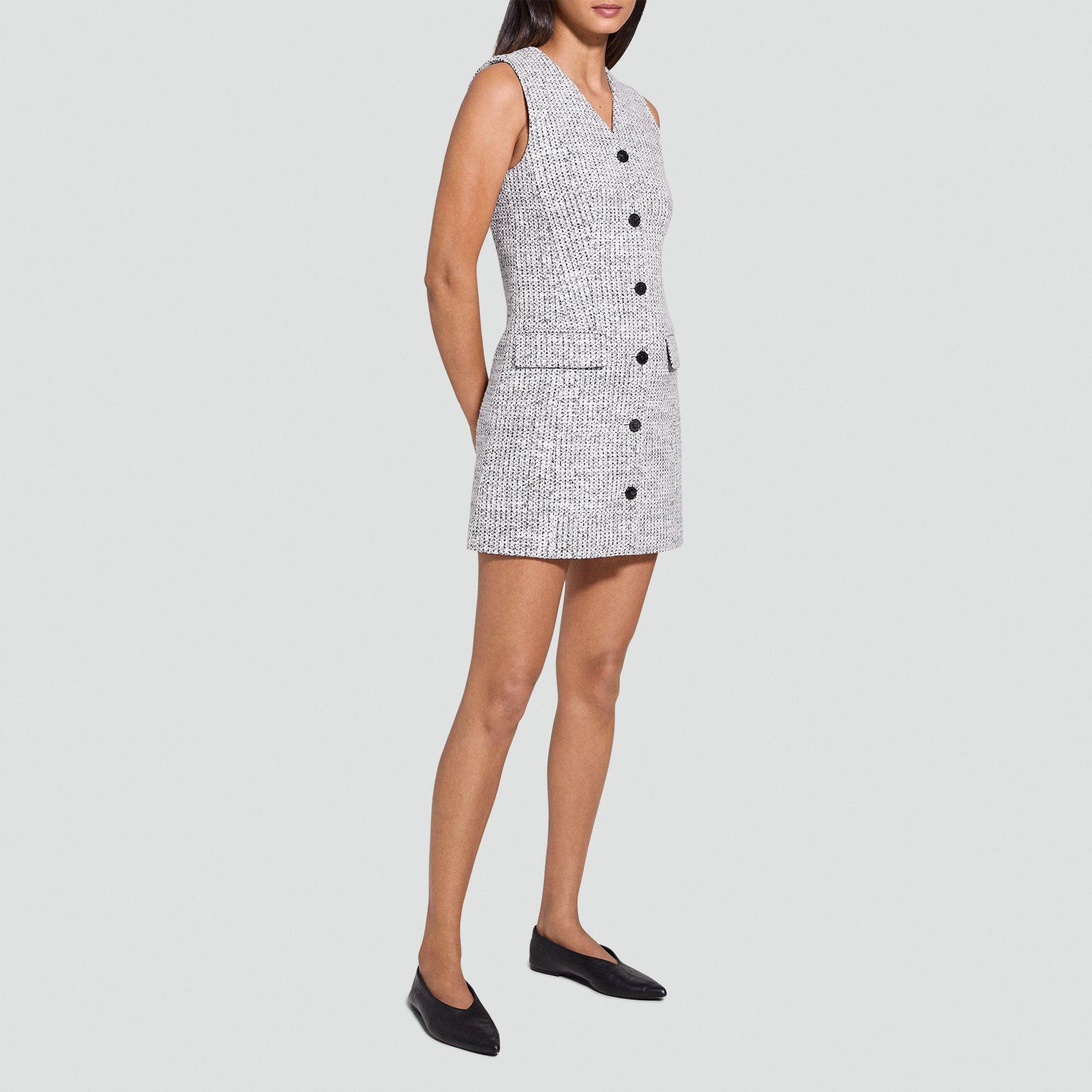 Sleeveless Blazer Dress in Cotton-Blend