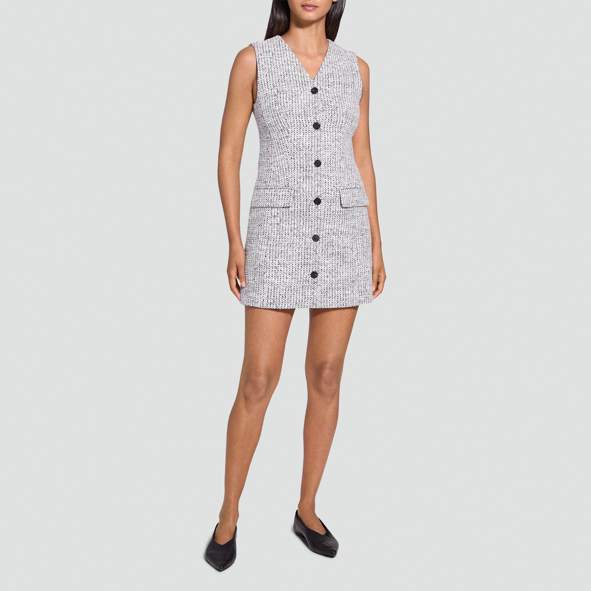 Sleeveless Blazer Dress in Cotton-Blend