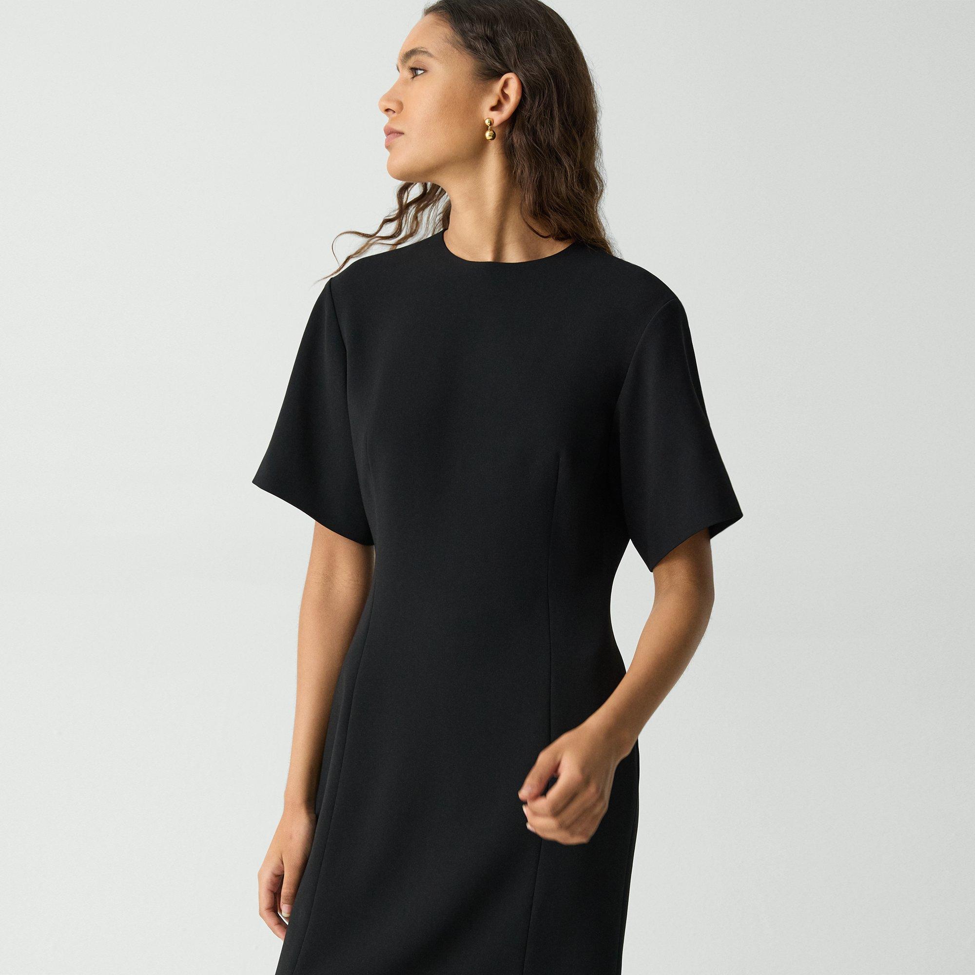 T-Shirt Dress in Admiral Crepe