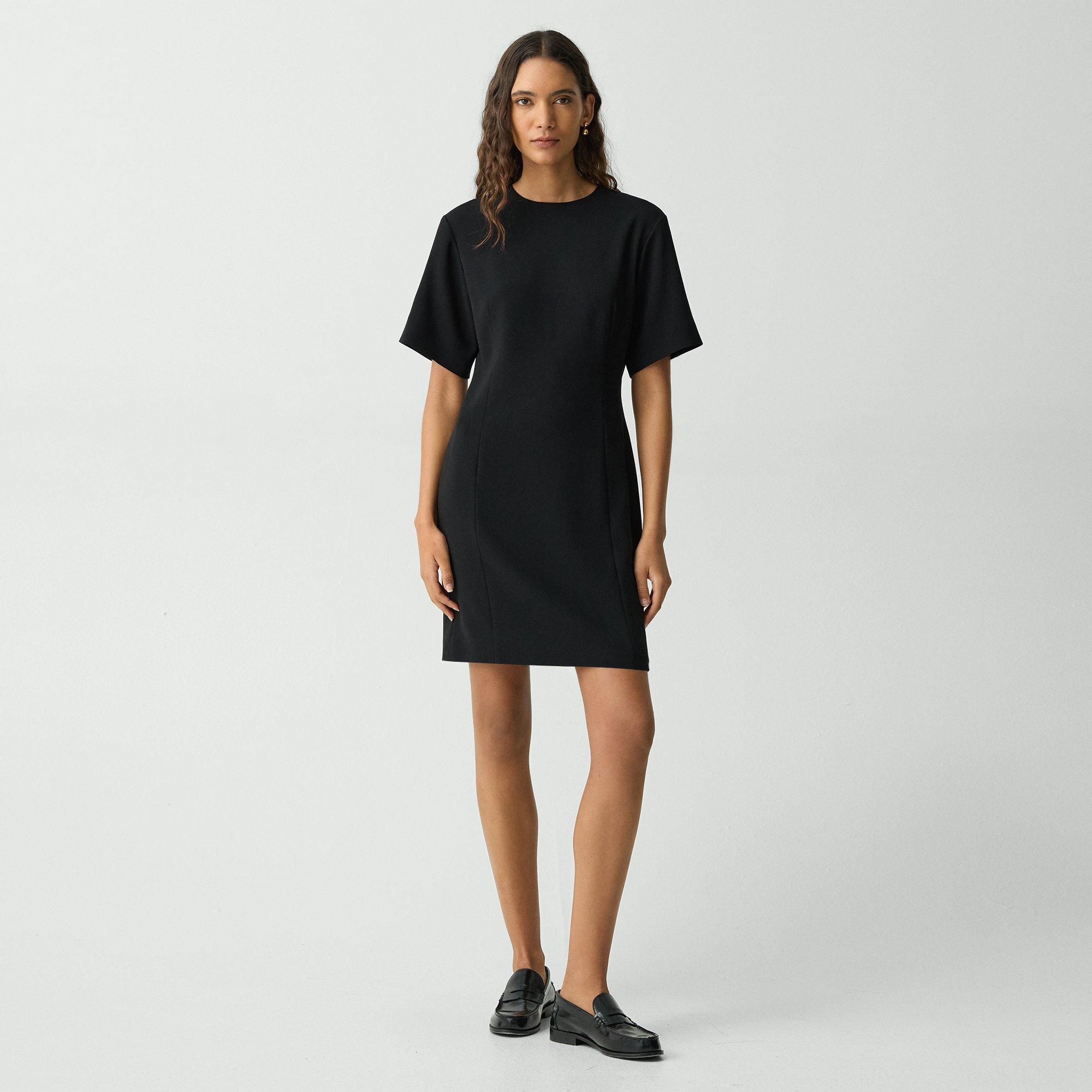 T-Shirt Dress in Admiral Crepe