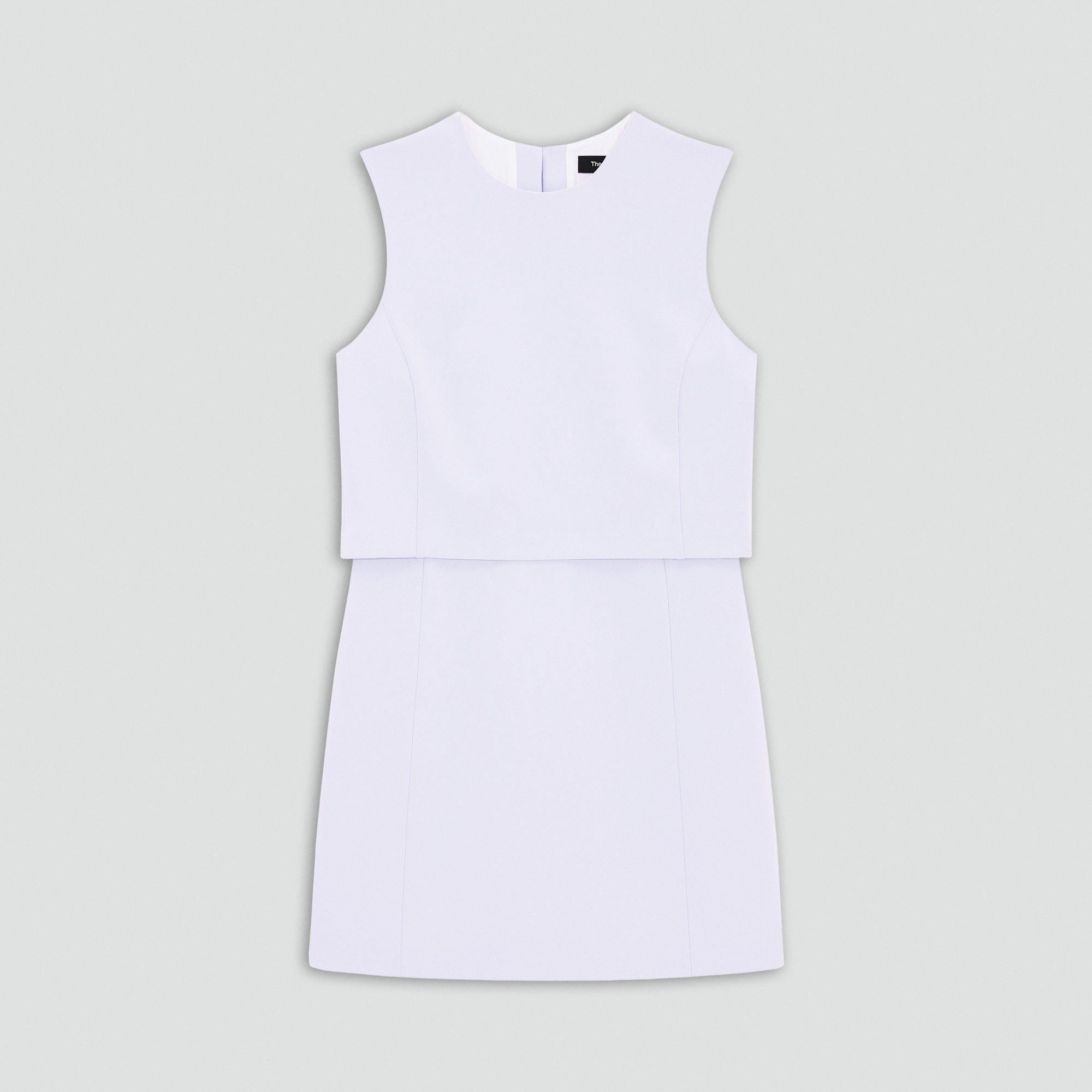 Layered Mini Dress in Admiral Crepe