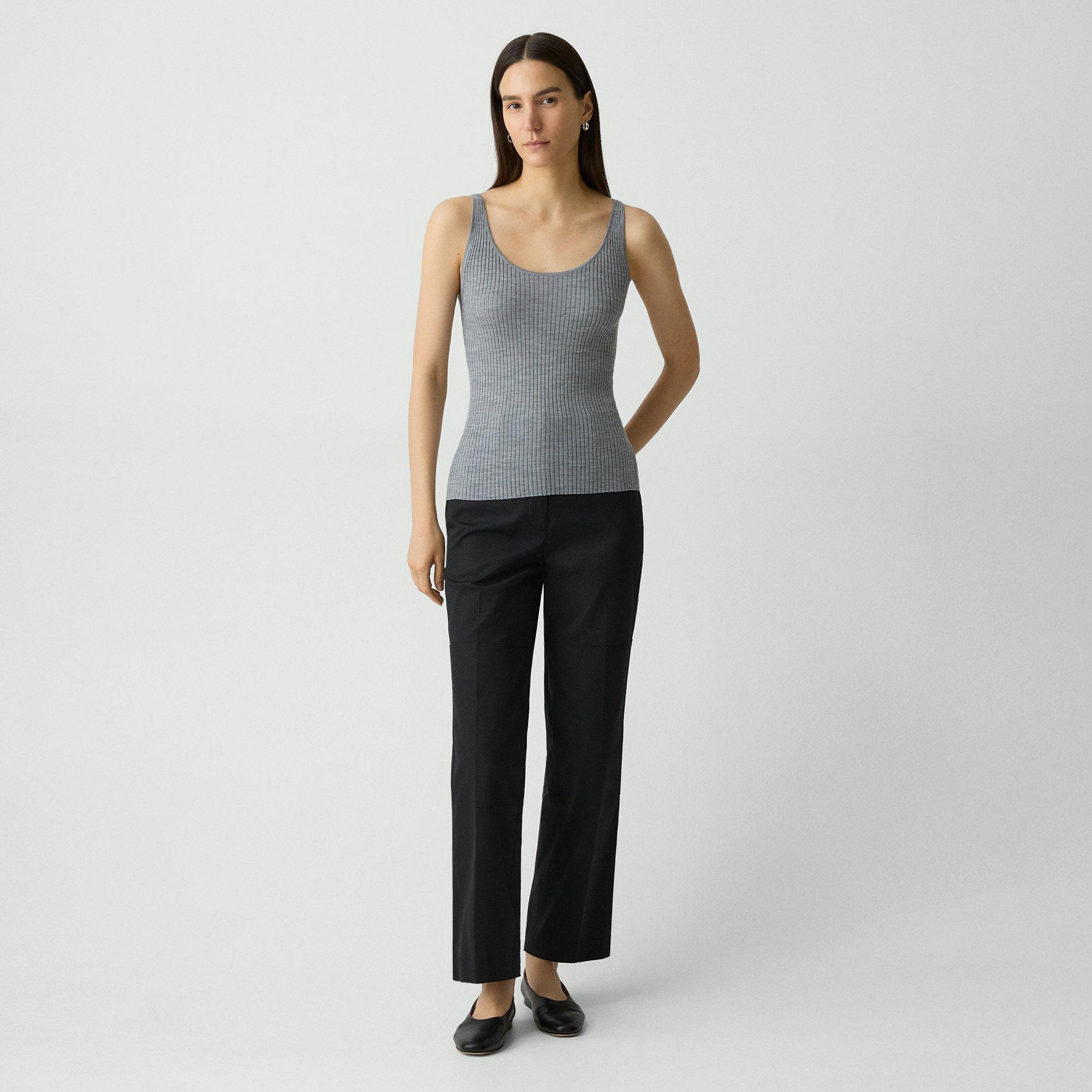 Ribbed Tank Top in Regal Wool
