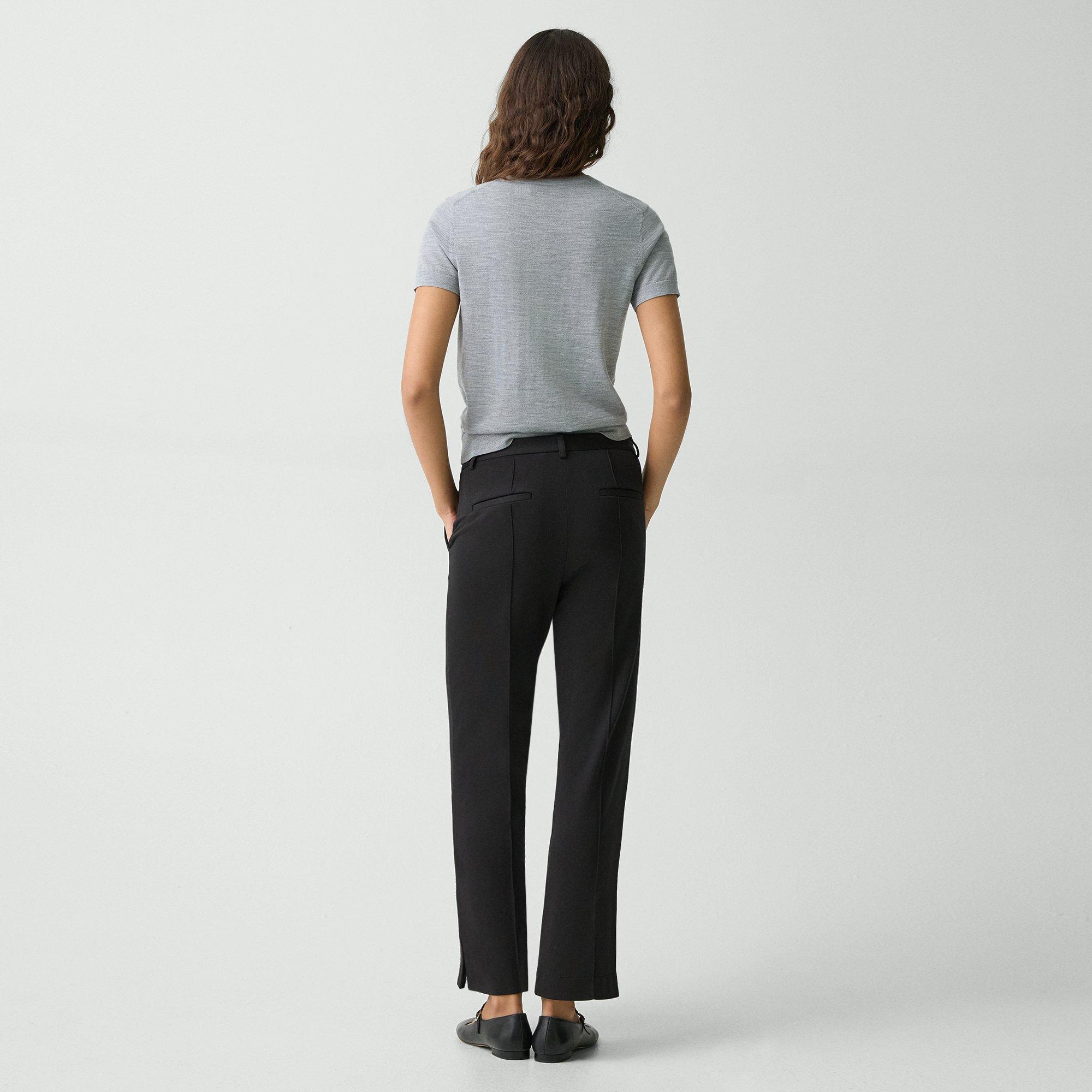 Flared Pant in Stretch Viscose