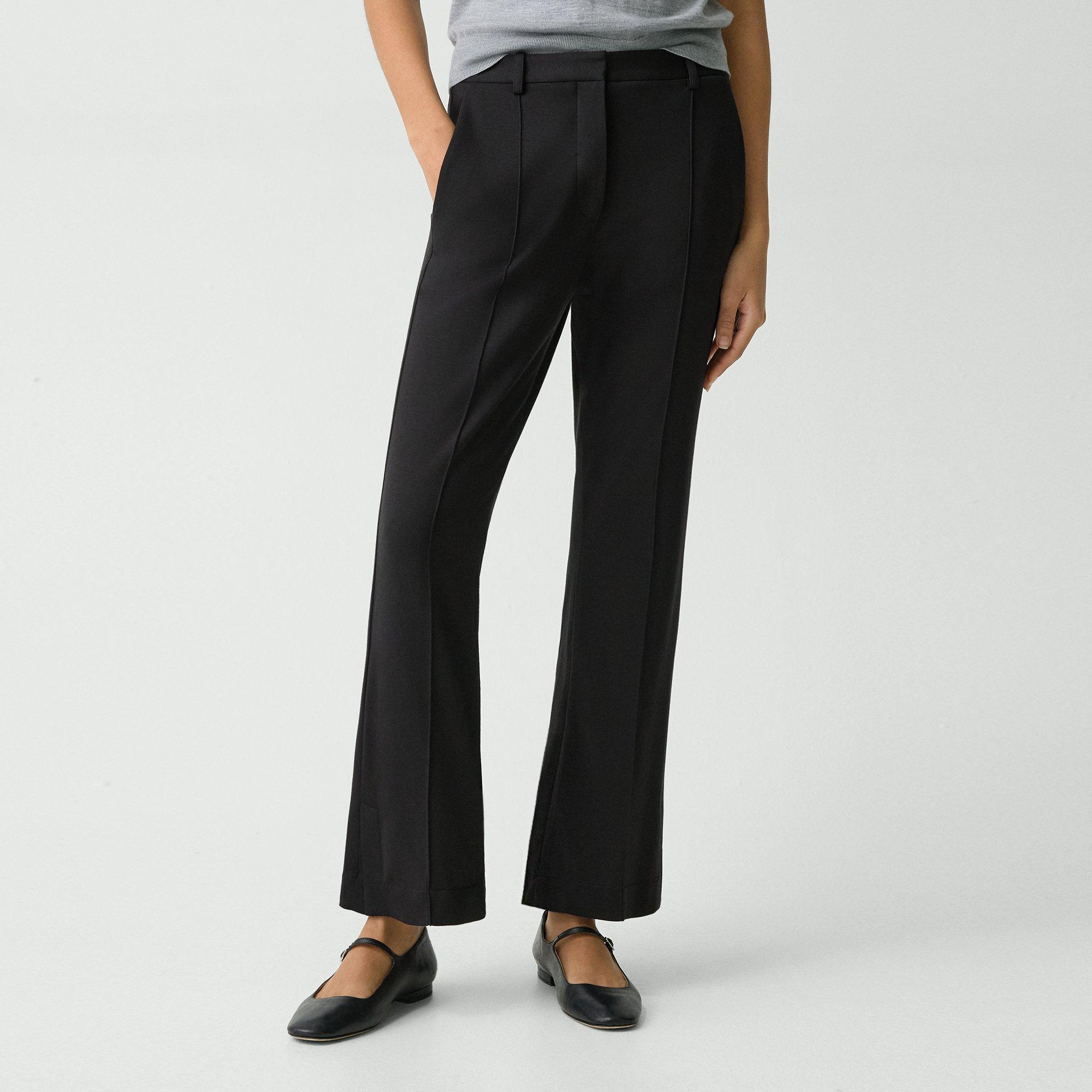 Flared Pant in Stretch Viscose