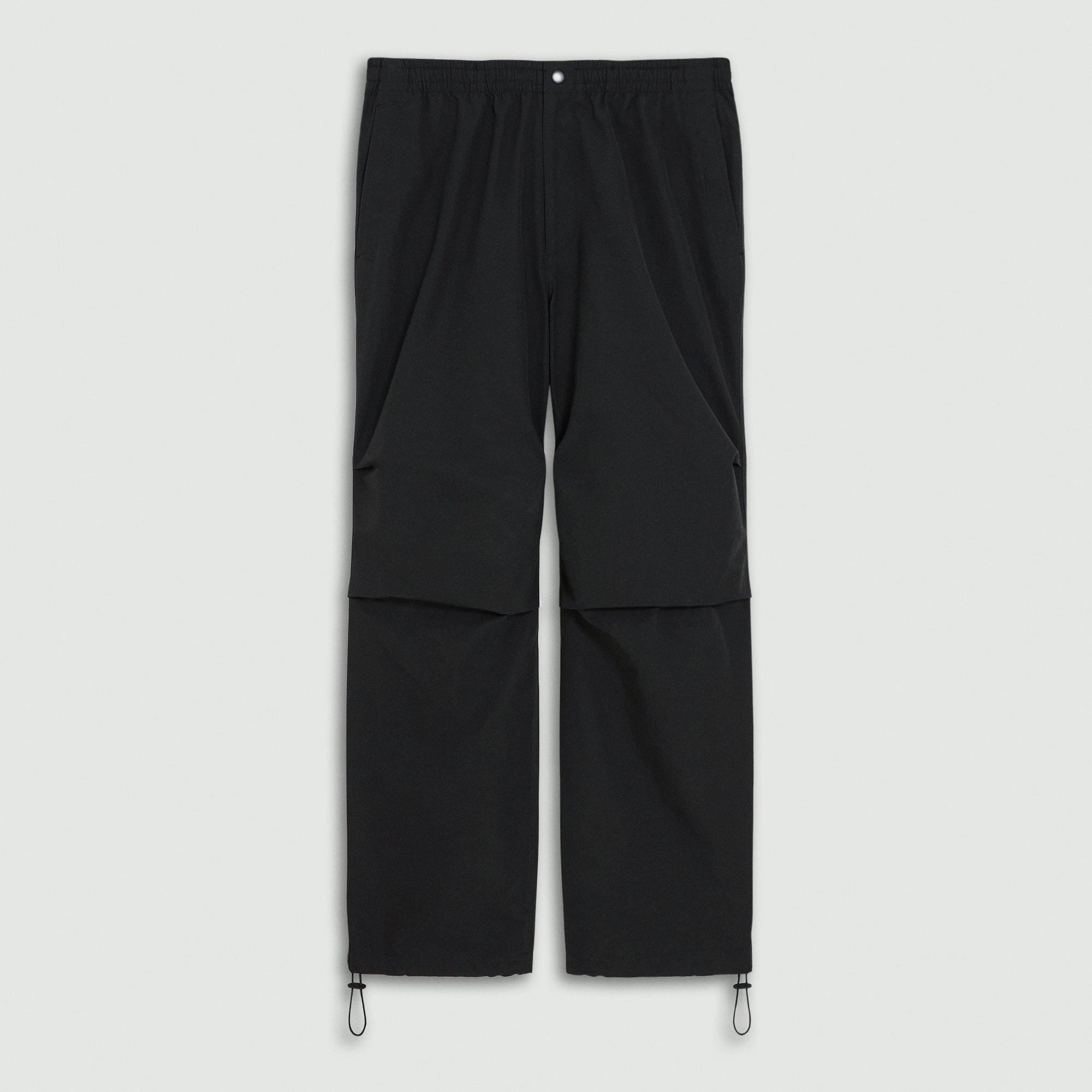 Wide-Leg Drawstring Pant in Cotton-Blend