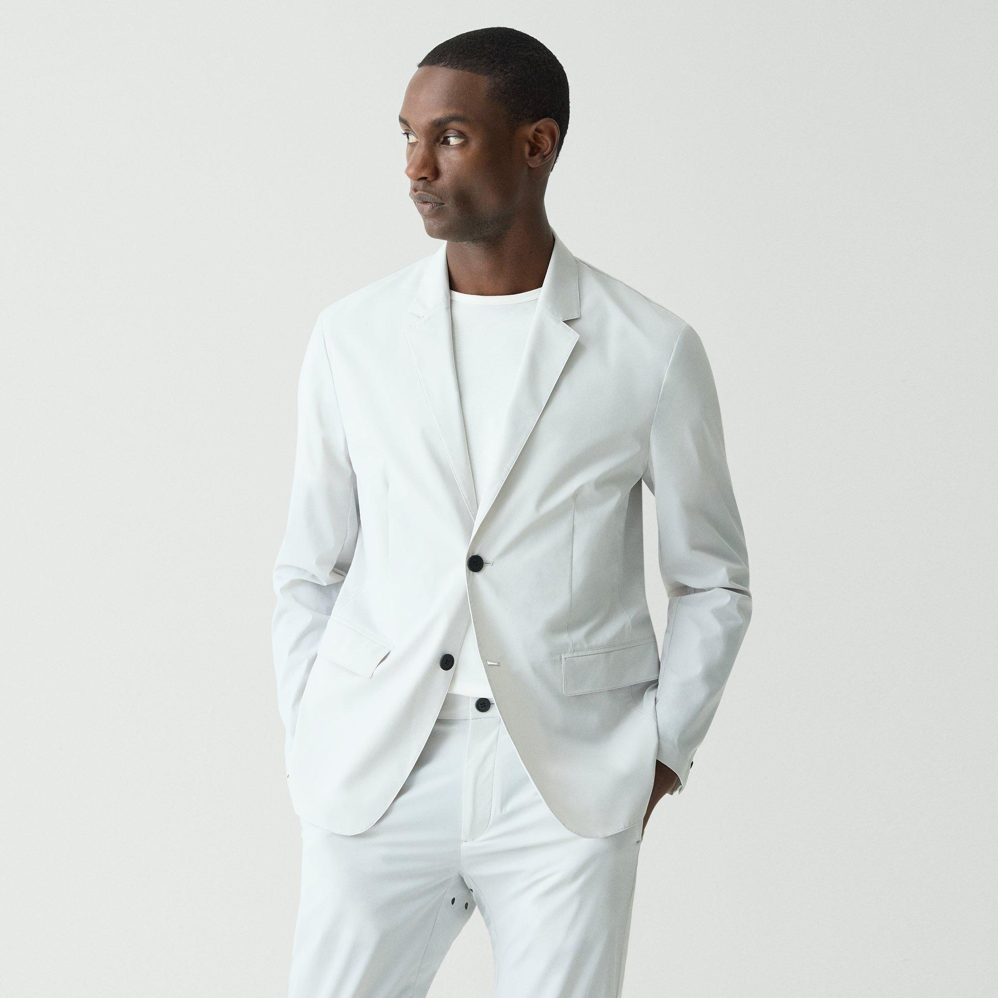 Euclid Straight Blazer in Paper Nylon