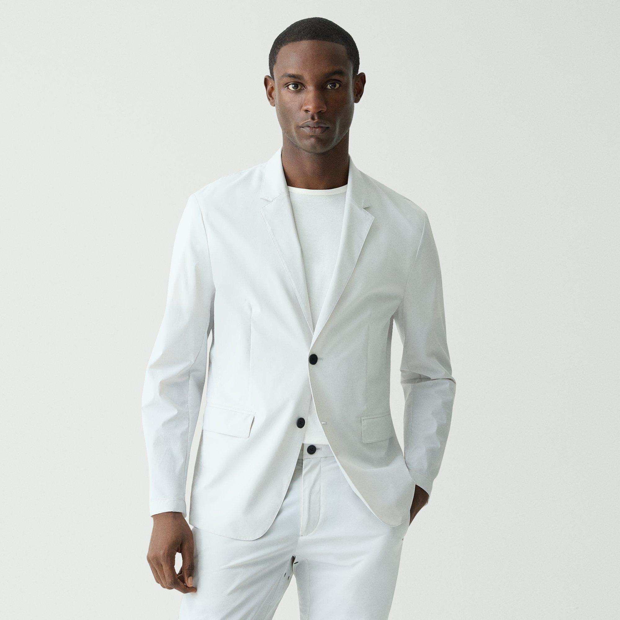 Euclid Straight Blazer in Paper Nylon