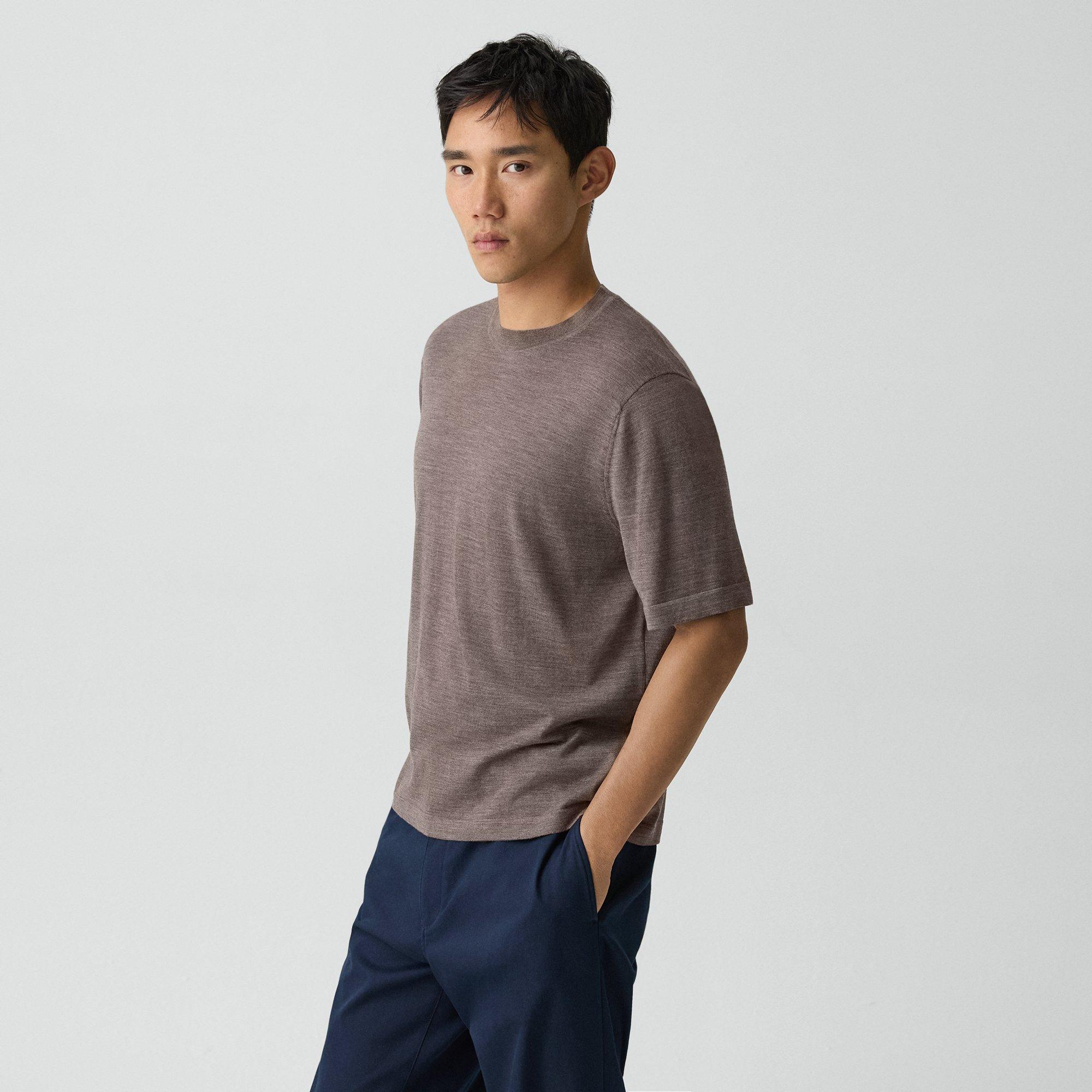 Relaxed Sweater Tee in Regal Wool