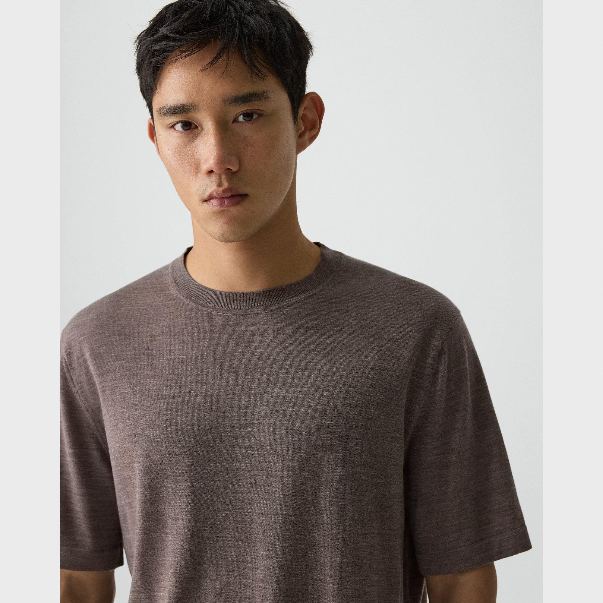 Relaxed Sweater Tee in Regal Wool