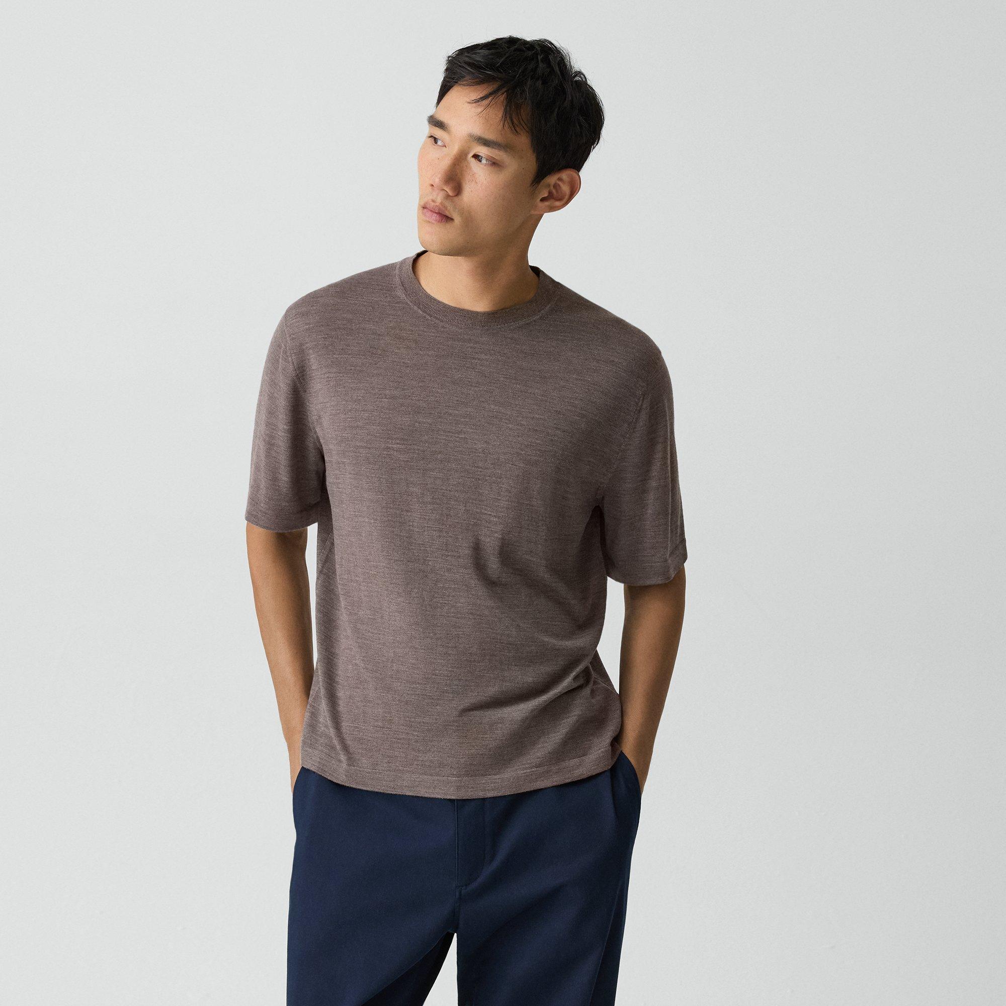 Relaxed Sweater Tee in Regal Wool