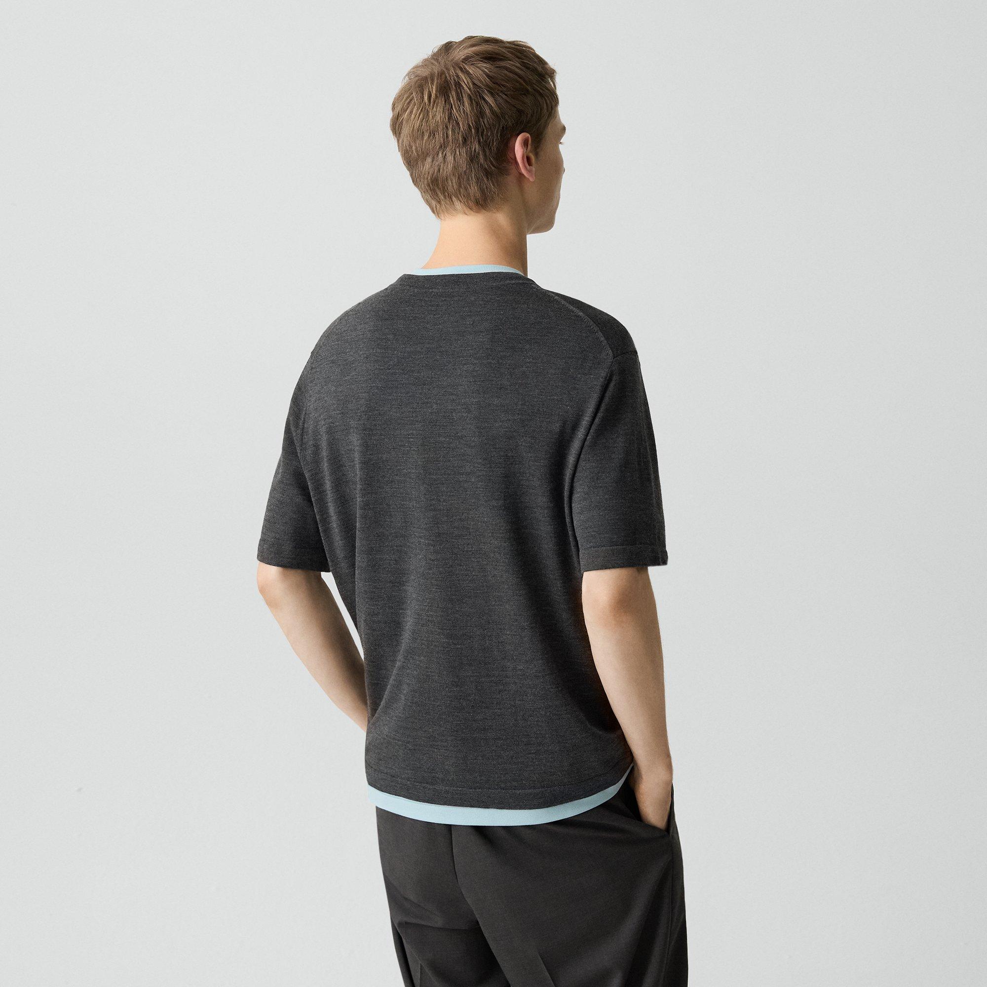 Relaxed Sweater Tee in Regal Wool