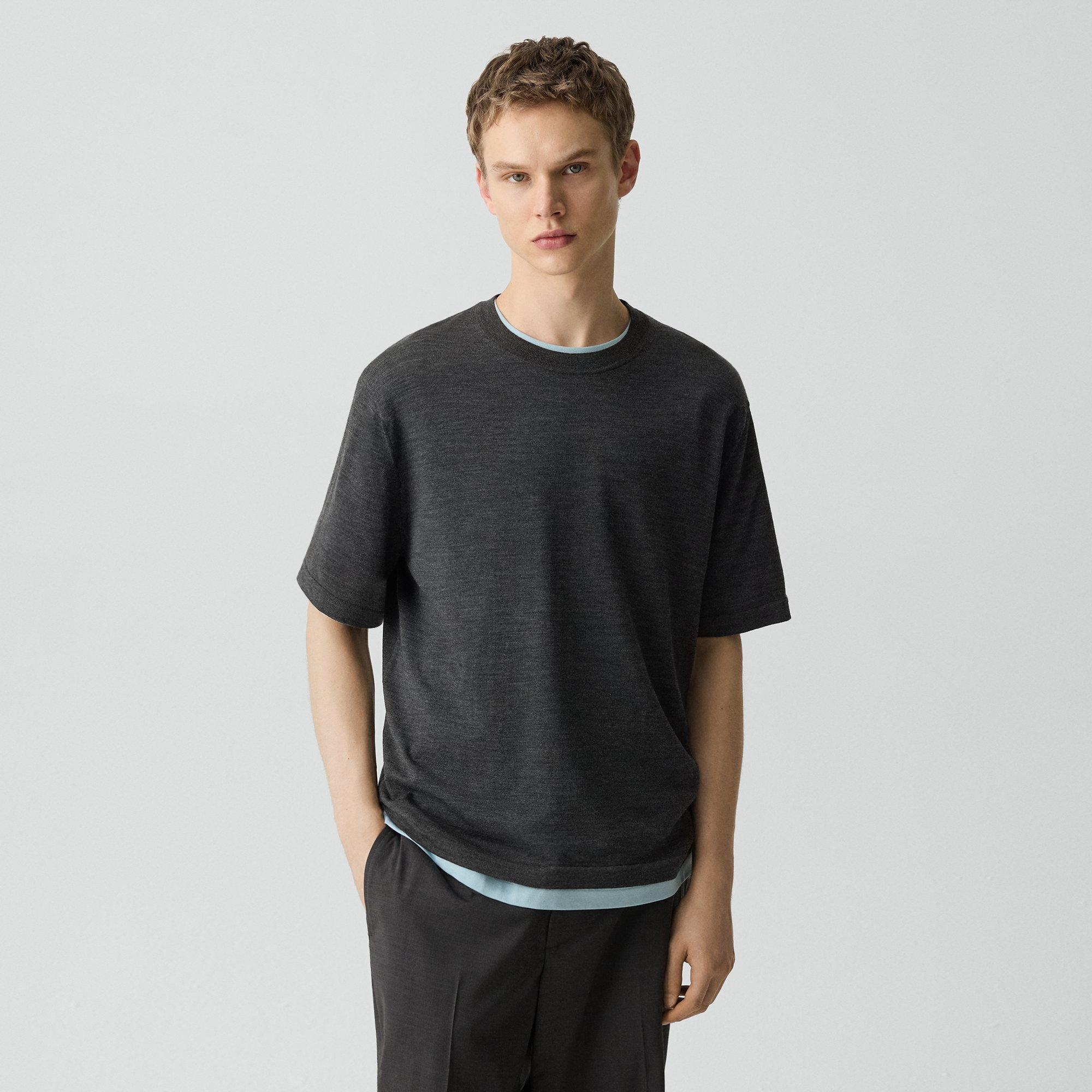 Relaxed Sweater Tee in Regal Wool