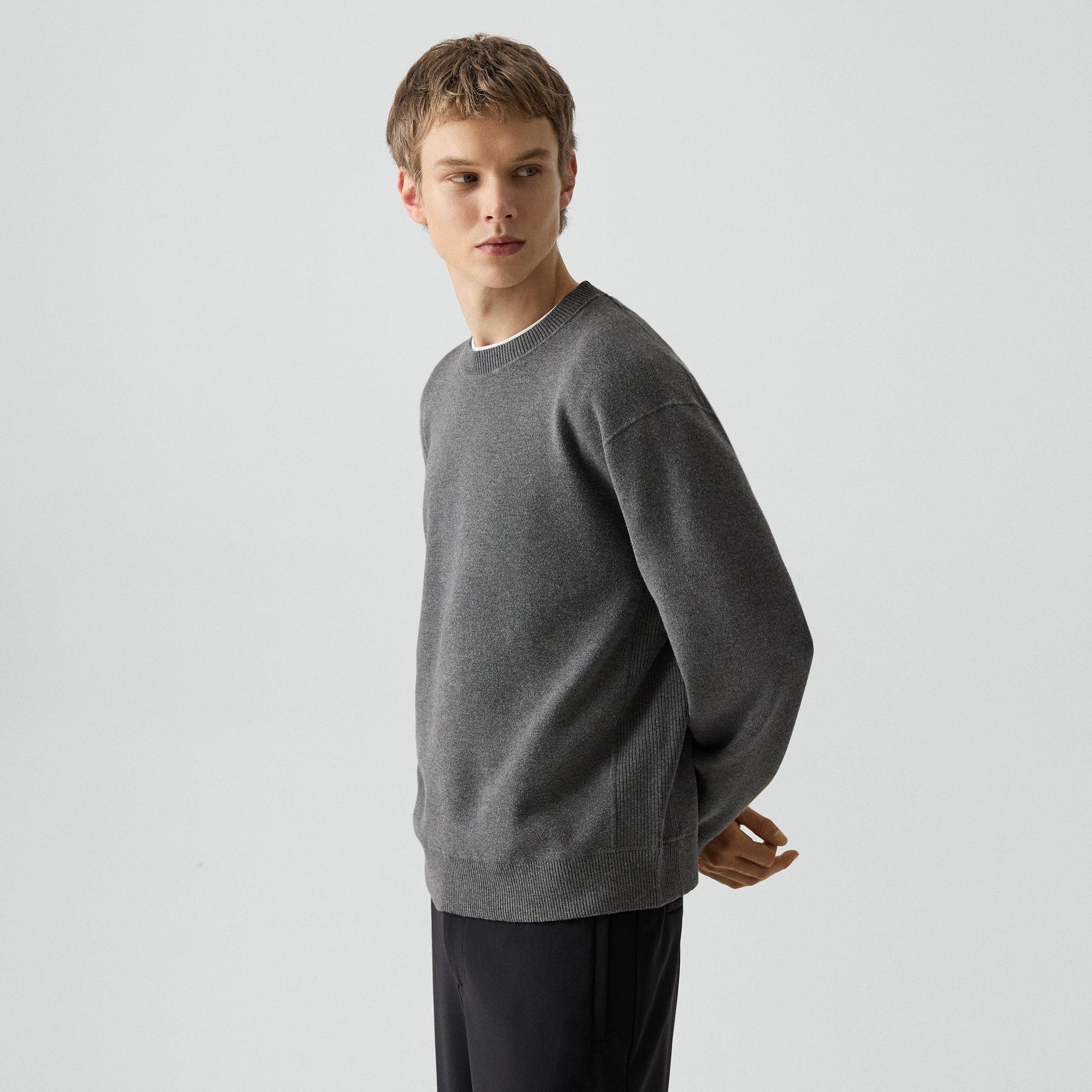 Relaxed Crewneck Sweatshirt in Light Bilen