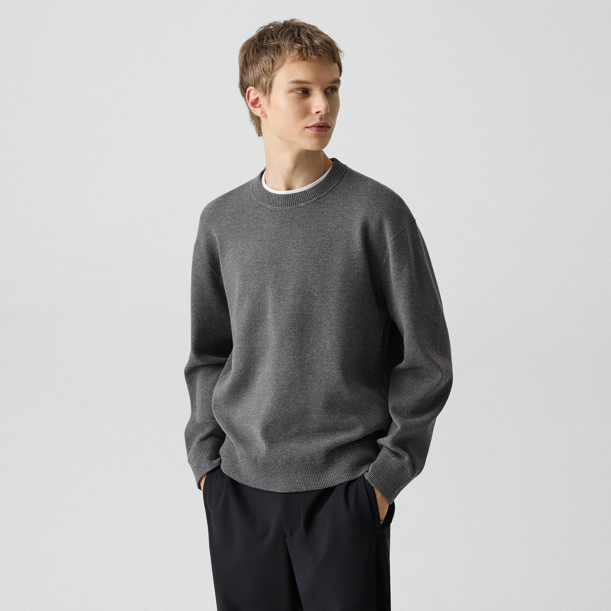 Relaxed Crewneck Sweatshirt in Light Bilen