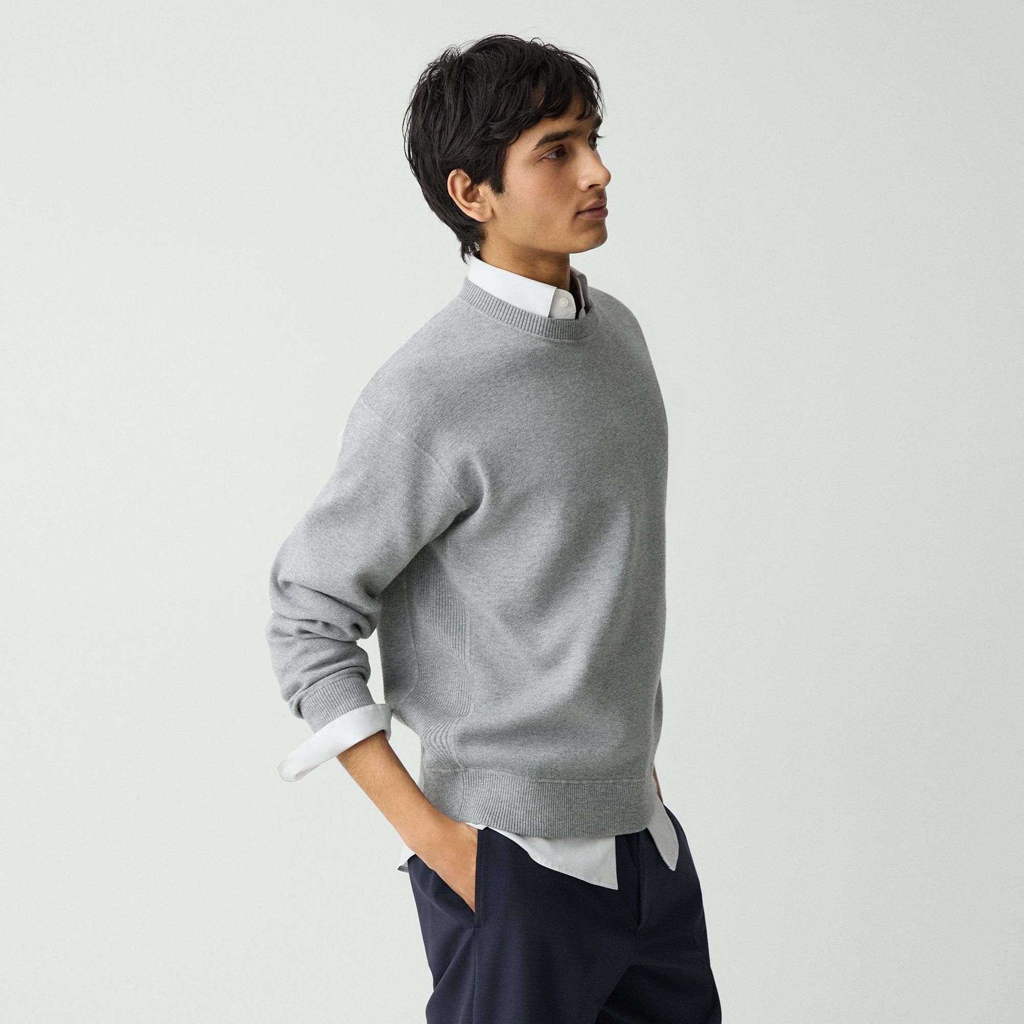 Relaxed Crewneck Sweatshirt in Light Bilen