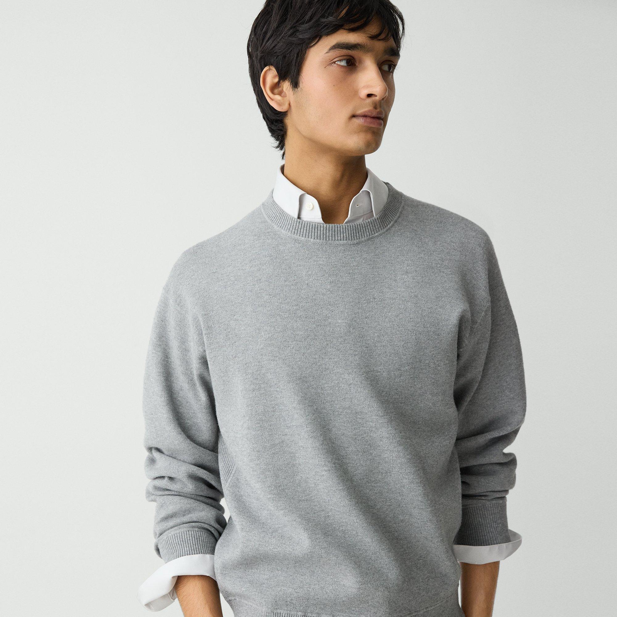 Relaxed Crewneck Sweatshirt in Light Bilen