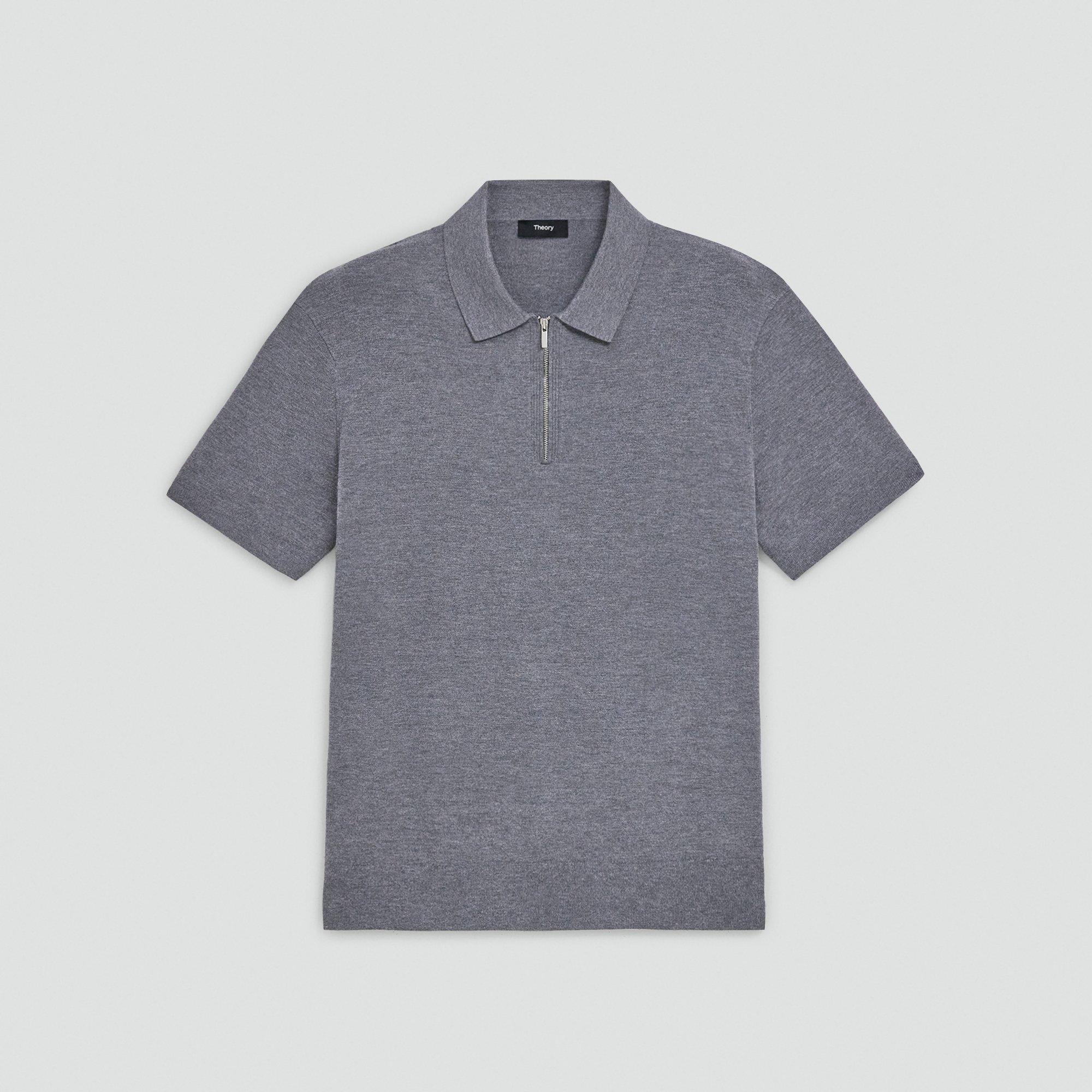 Quarter-Zip Polo Shirt in Light Bilen
