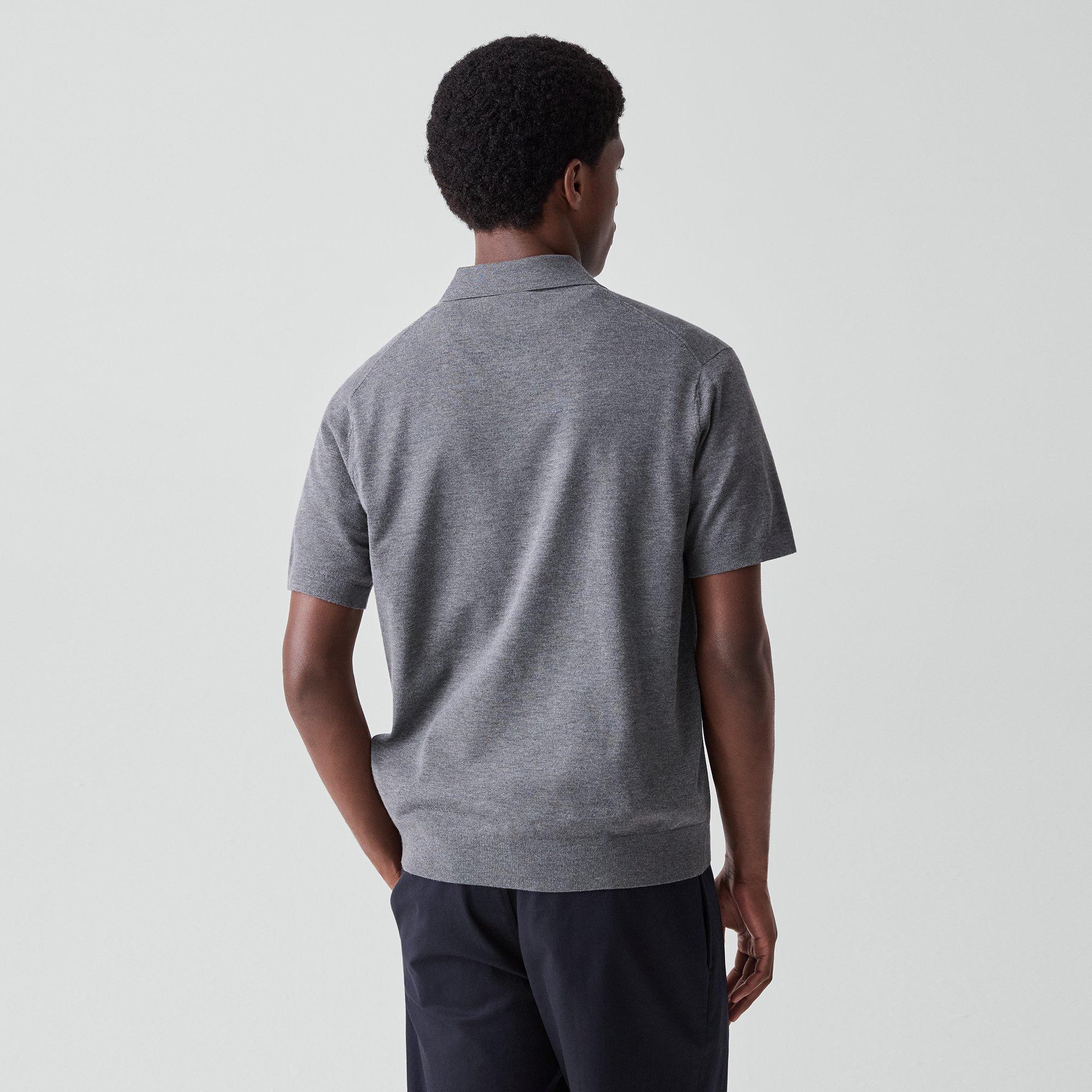 Quarter-Zip Polo Shirt in Light Bilen
