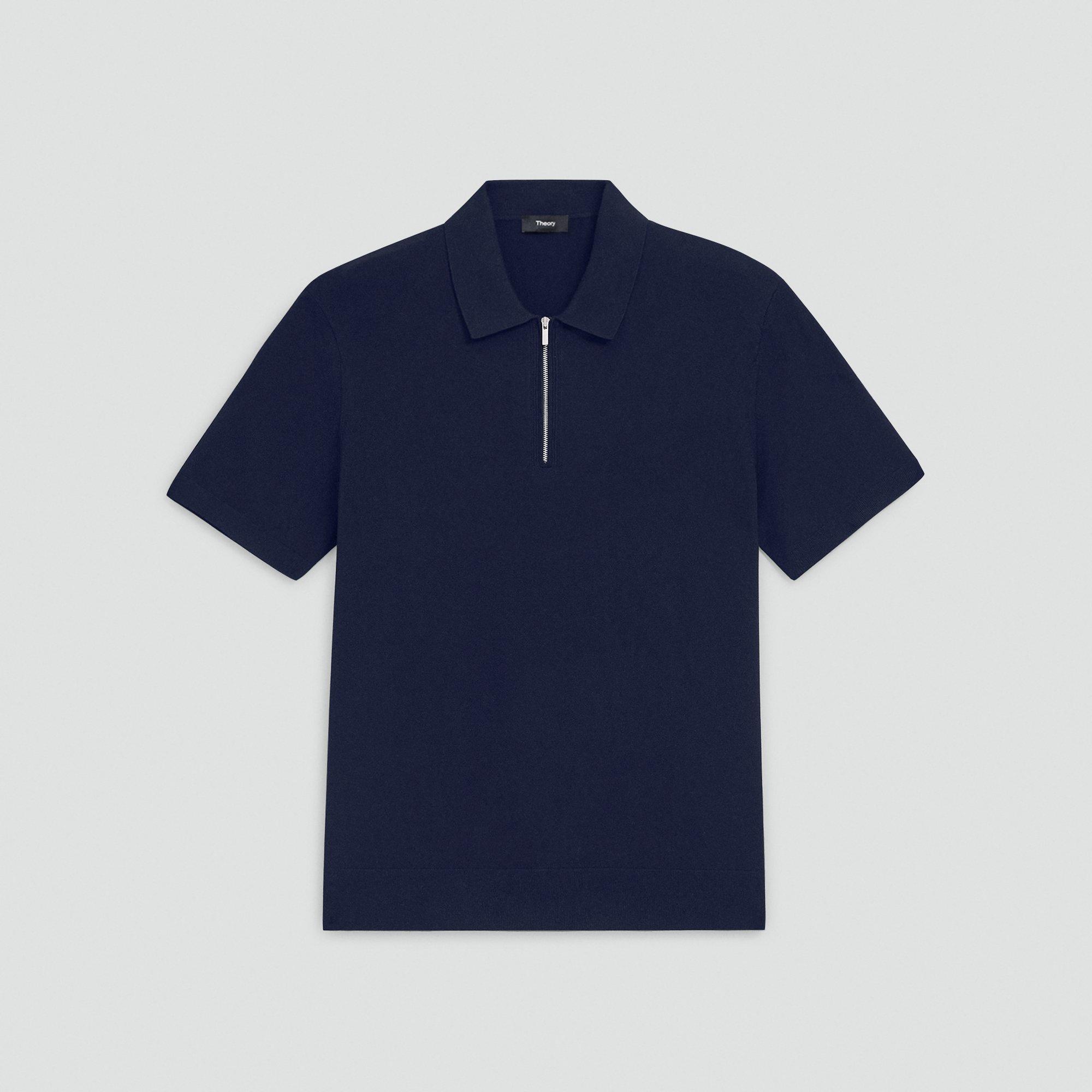 Quarter-Zip Polo Shirt in Light Bilen