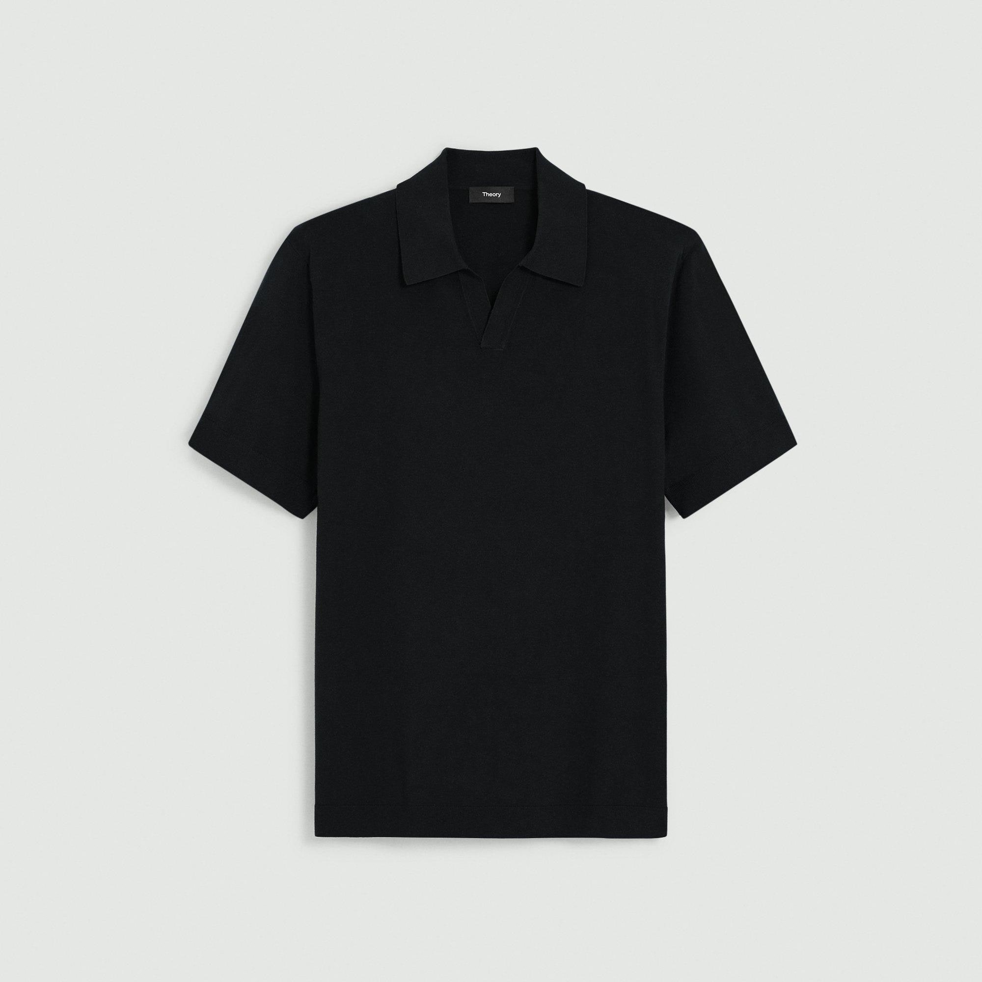 トップス 25ss Theory Light Bilen FZ Mockneck Light Bilen Goris Polo Long-Sleeve Shirt | Theory