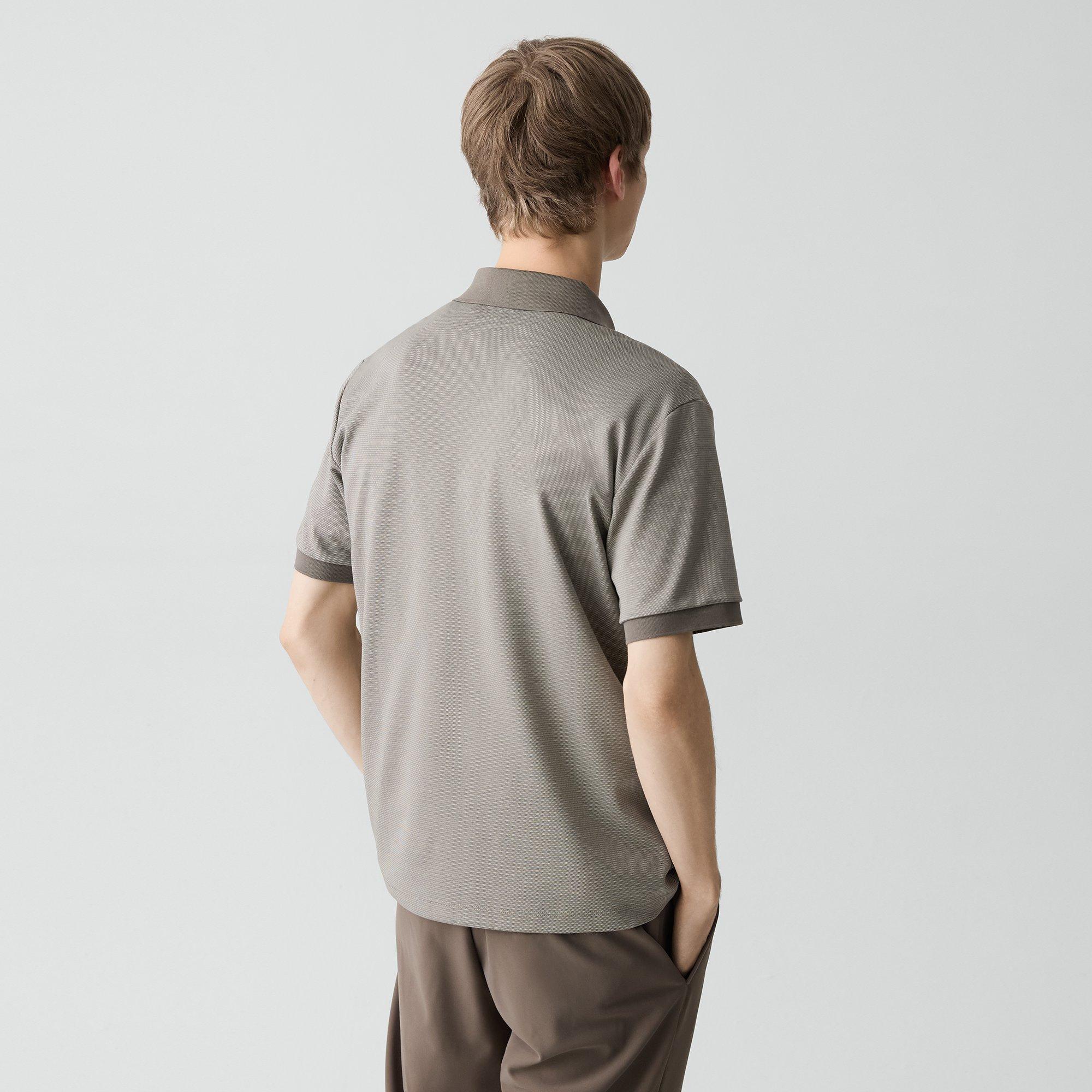 Polo Shirt in Cotton-Blend Jacquard