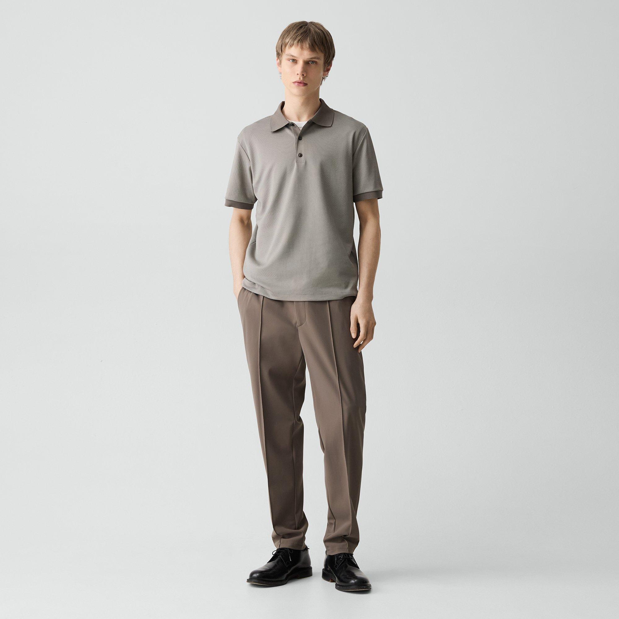 Polo Shirt in Cotton-Blend Jacquard