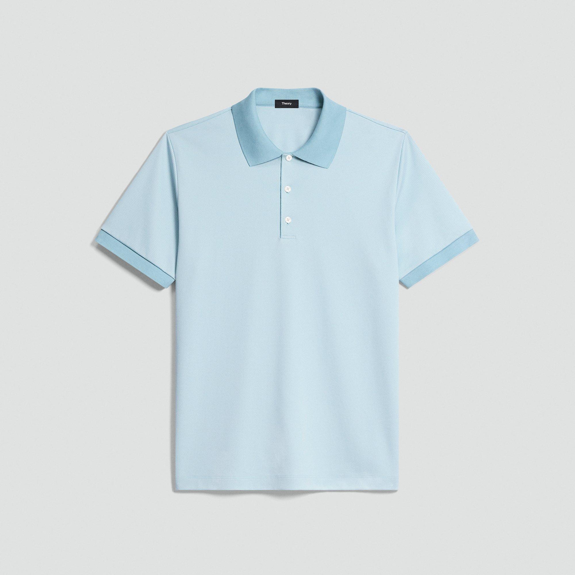 Polo Shirt in Cotton-Blend Jacquard