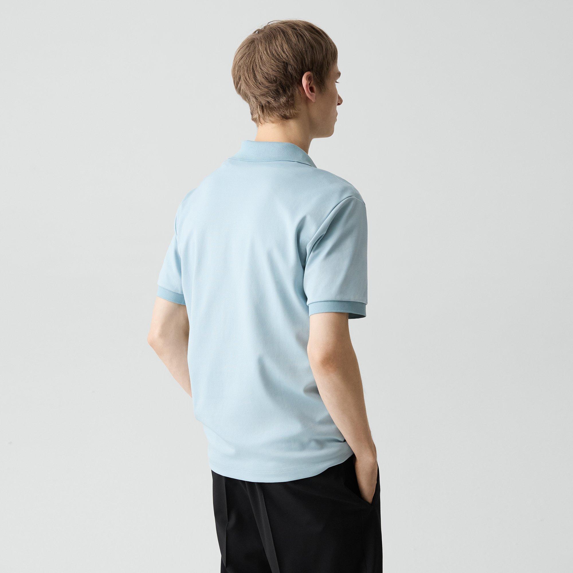 Polo Shirt in Cotton-Blend Jacquard