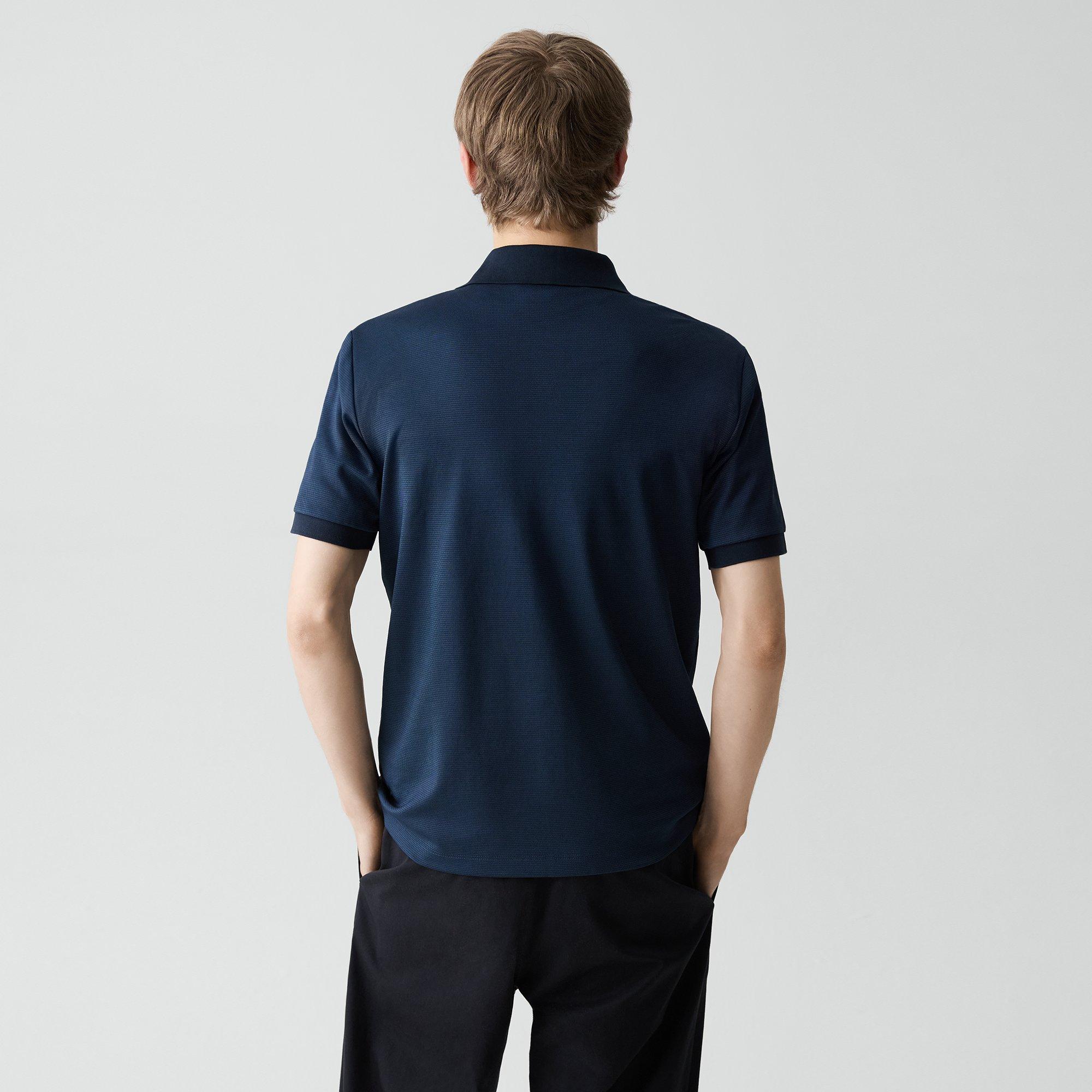 Polo Shirt in Cotton-Blend Jacquard