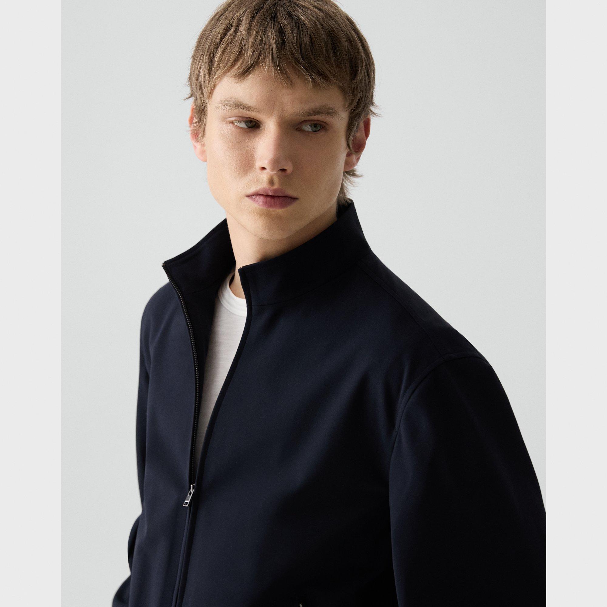 Straight Zip Jacket in Precision Ponte