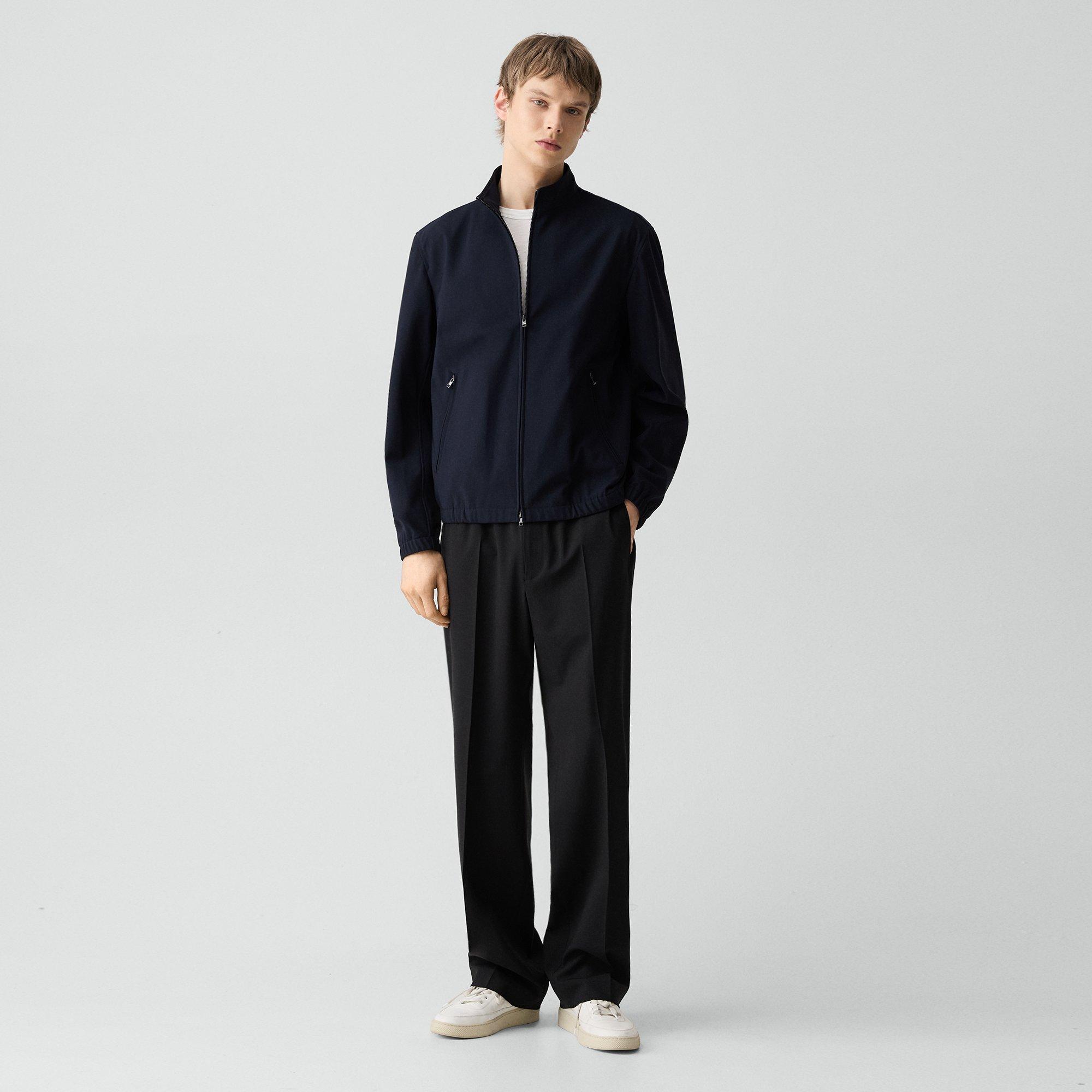 Straight Zip Jacket in Precision Ponte