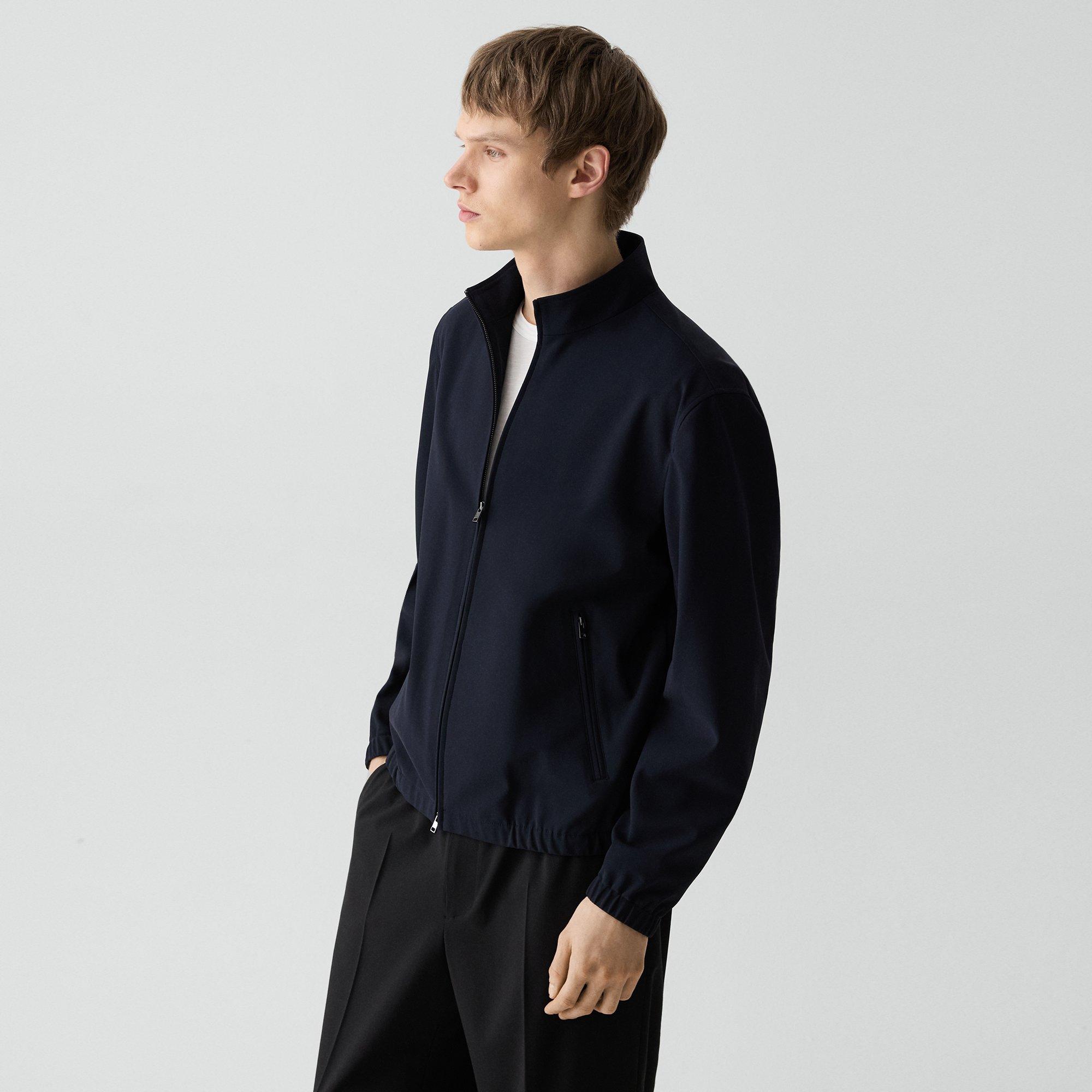 Straight Zip Jacket in Precision Ponte