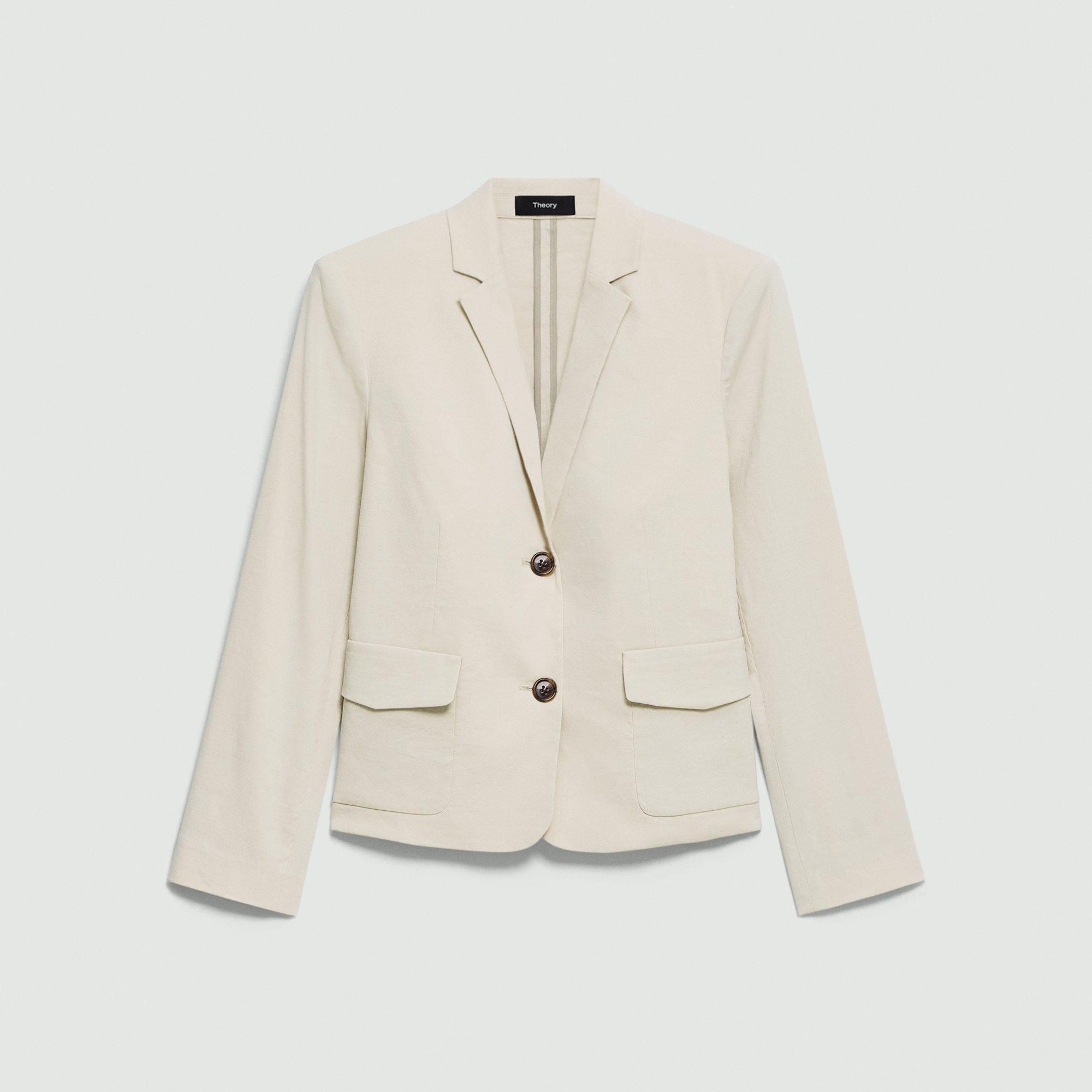 Good Linen Shrunken Blazer | Theory