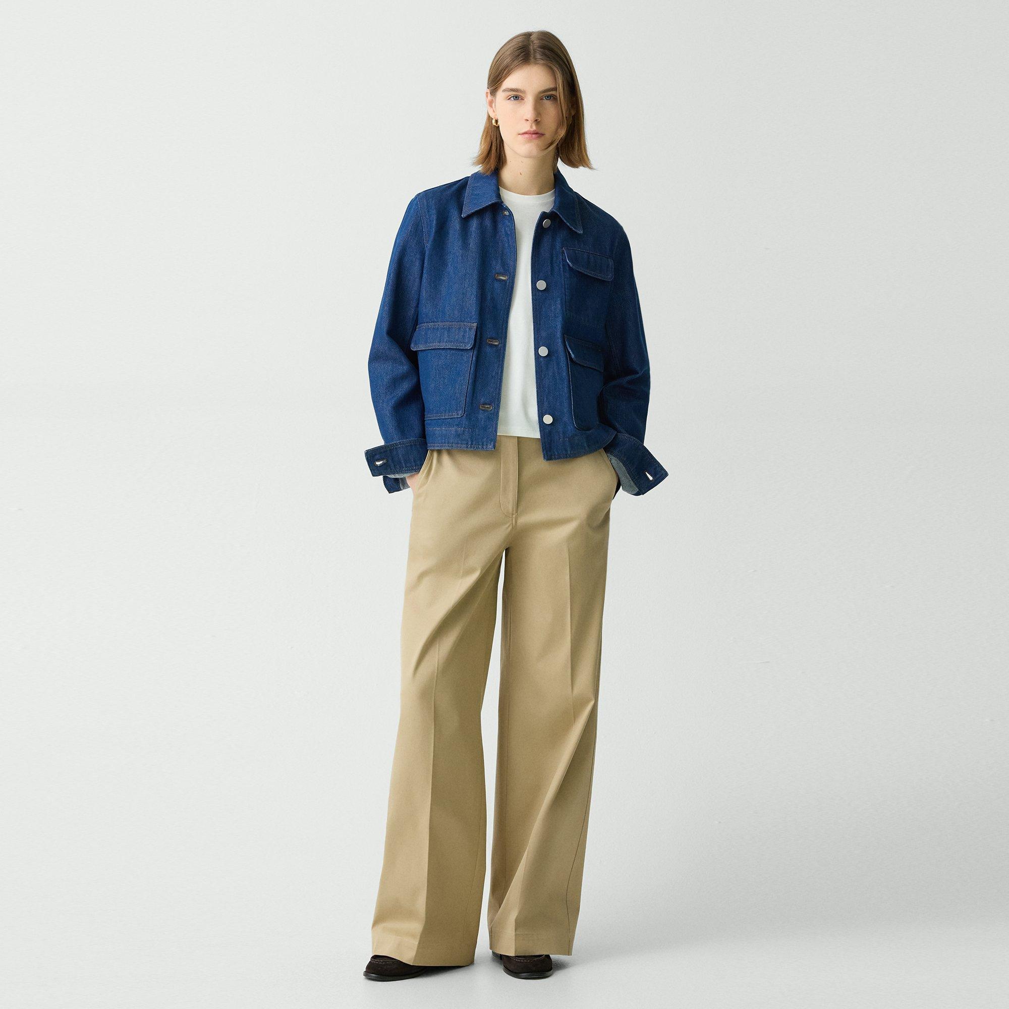 Relaxed Trousers in Cotton Chino