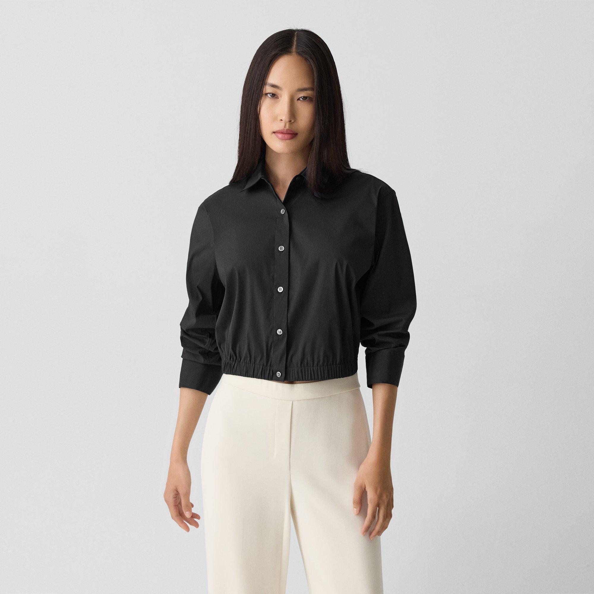 Cropped Shirt in Good Cotton