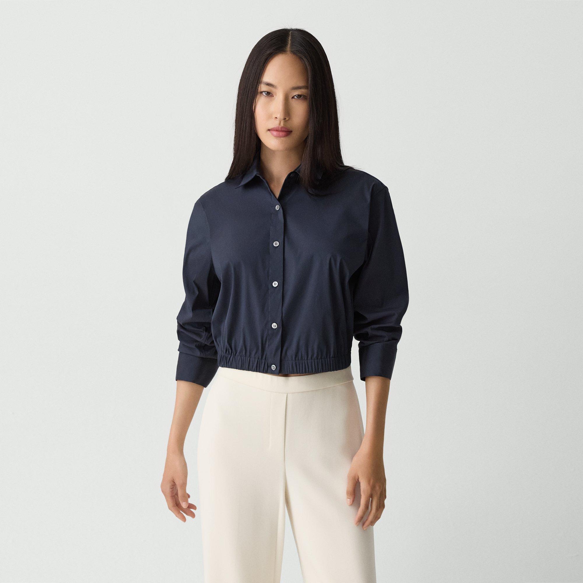 Cropped Shirt in Good Cotton