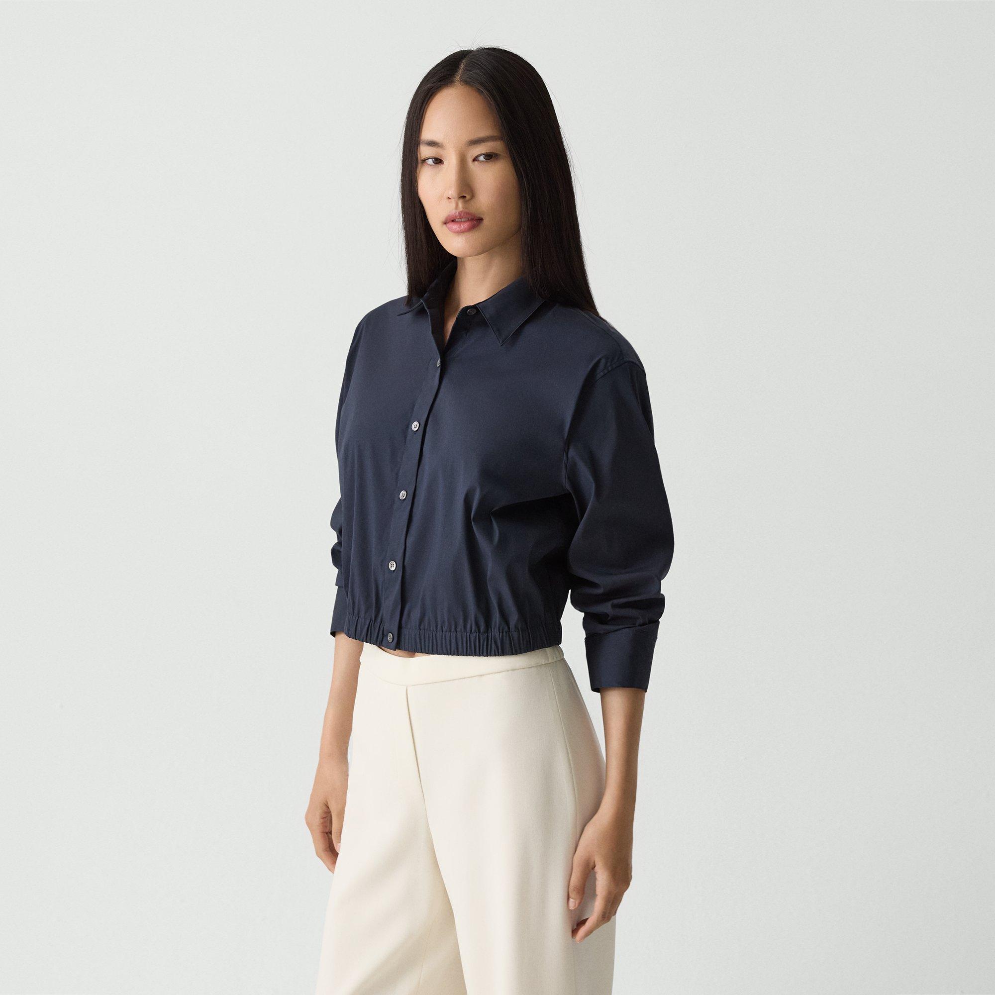 Cropped Shirt in Good Cotton