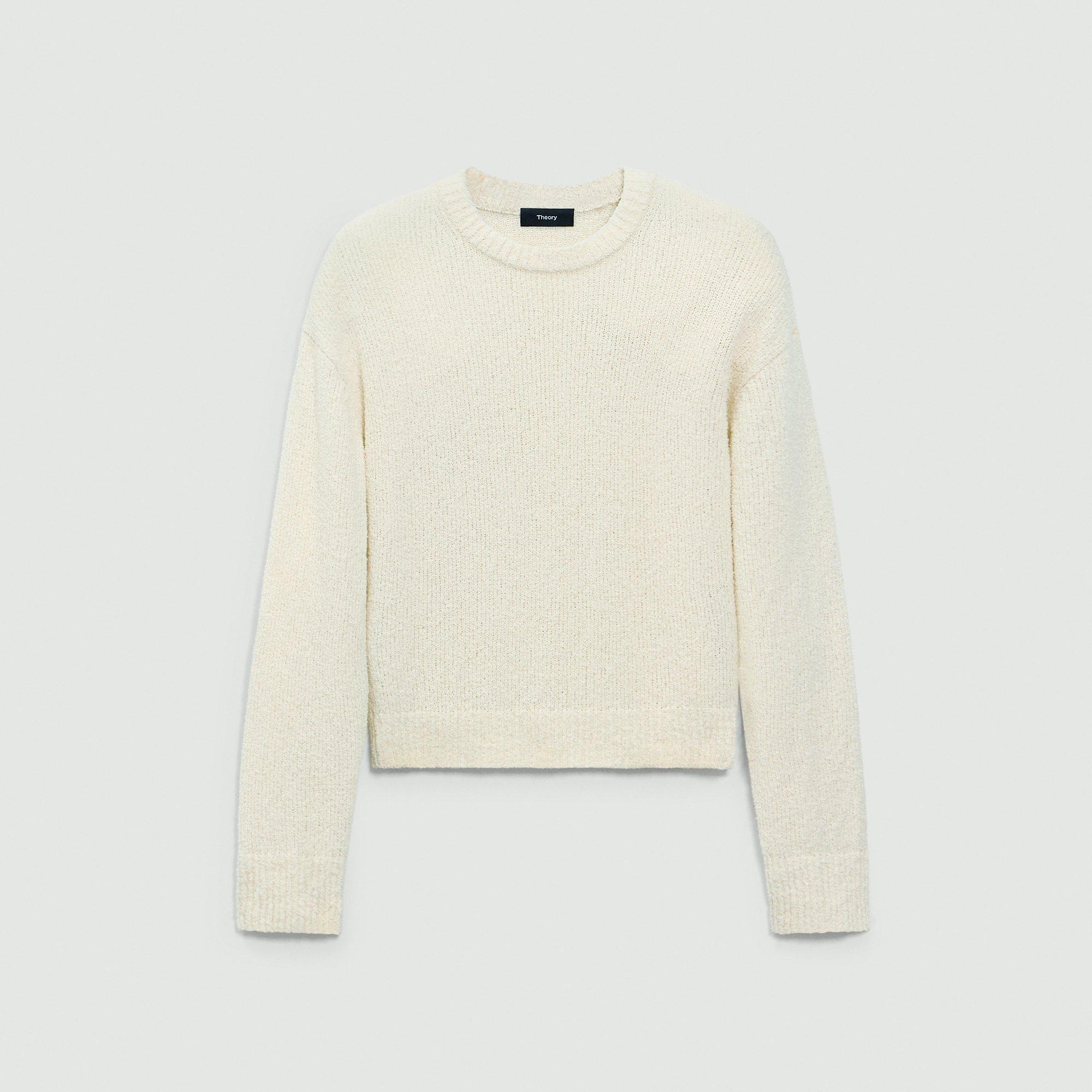 Bouclé-Sweatshirt aus Baumwollmischung