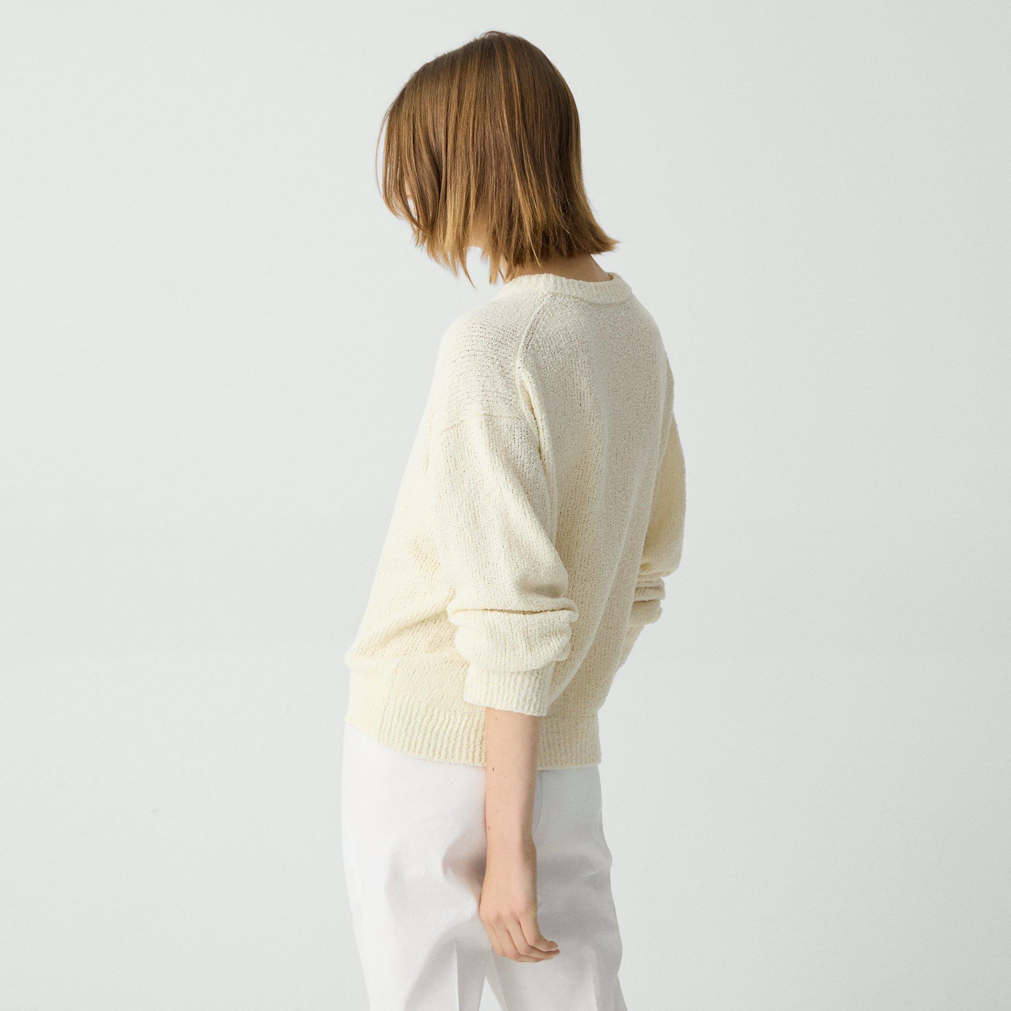 Bouclé Sweatshirt in Cotton-Blend