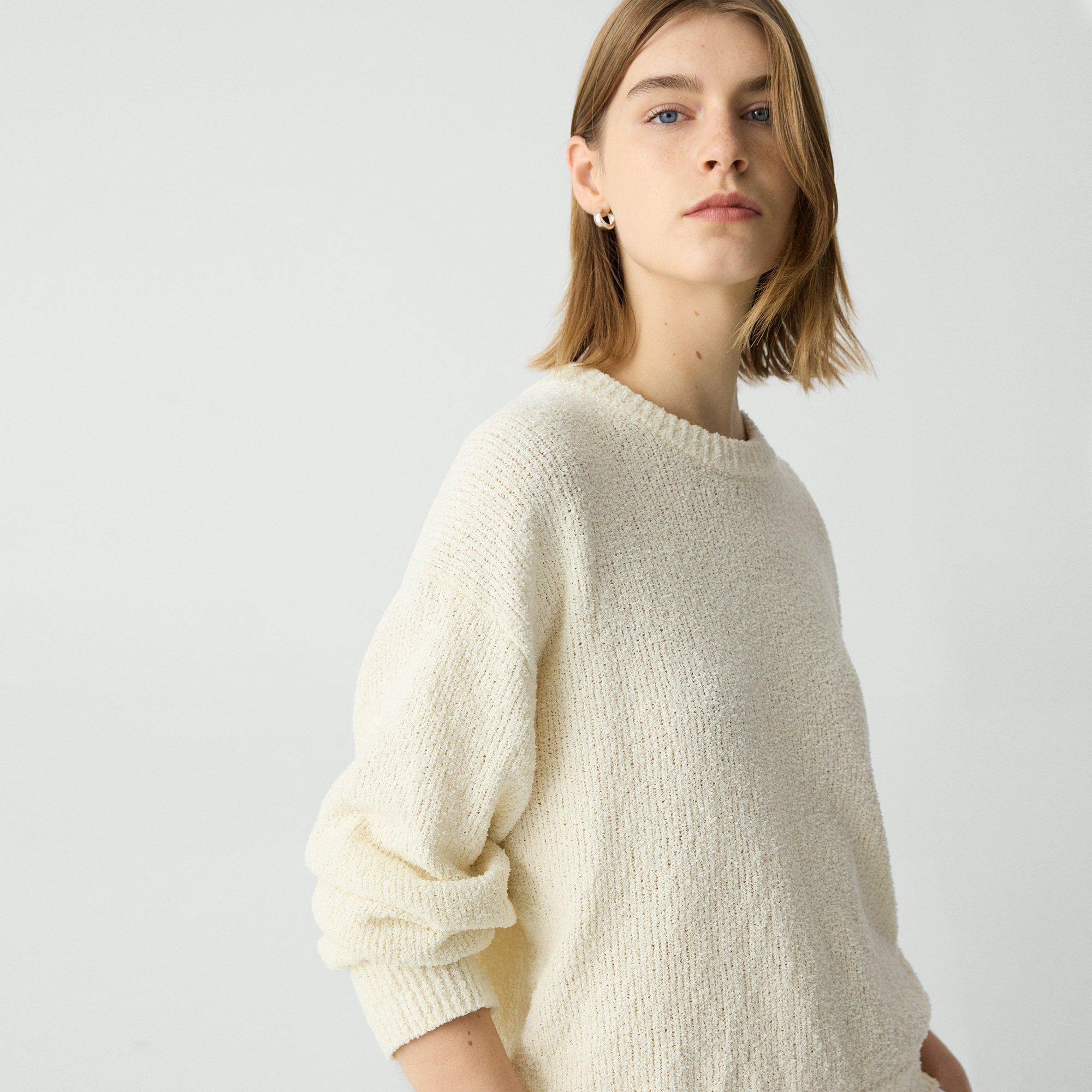 Bouclé Sweatshirt in Cotton-Blend