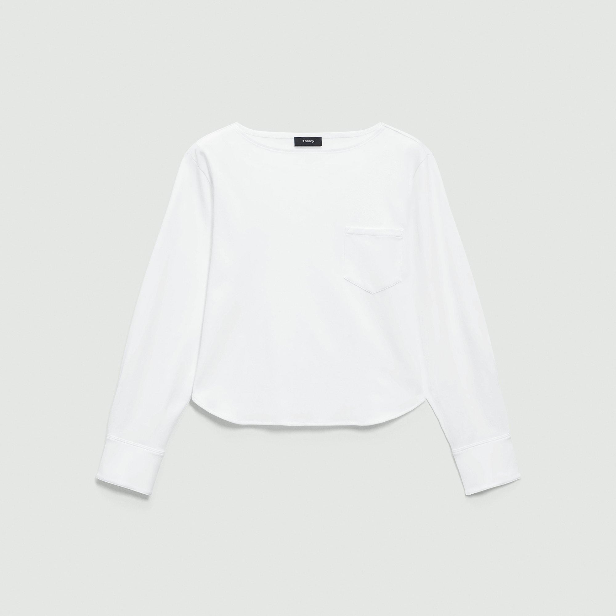 Boatneck Top in Cotton Jersey