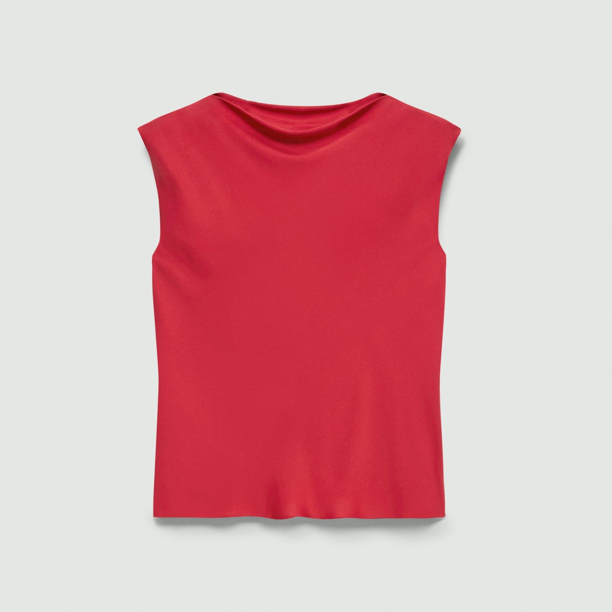 Cowl Neck Top in Silk Georgette