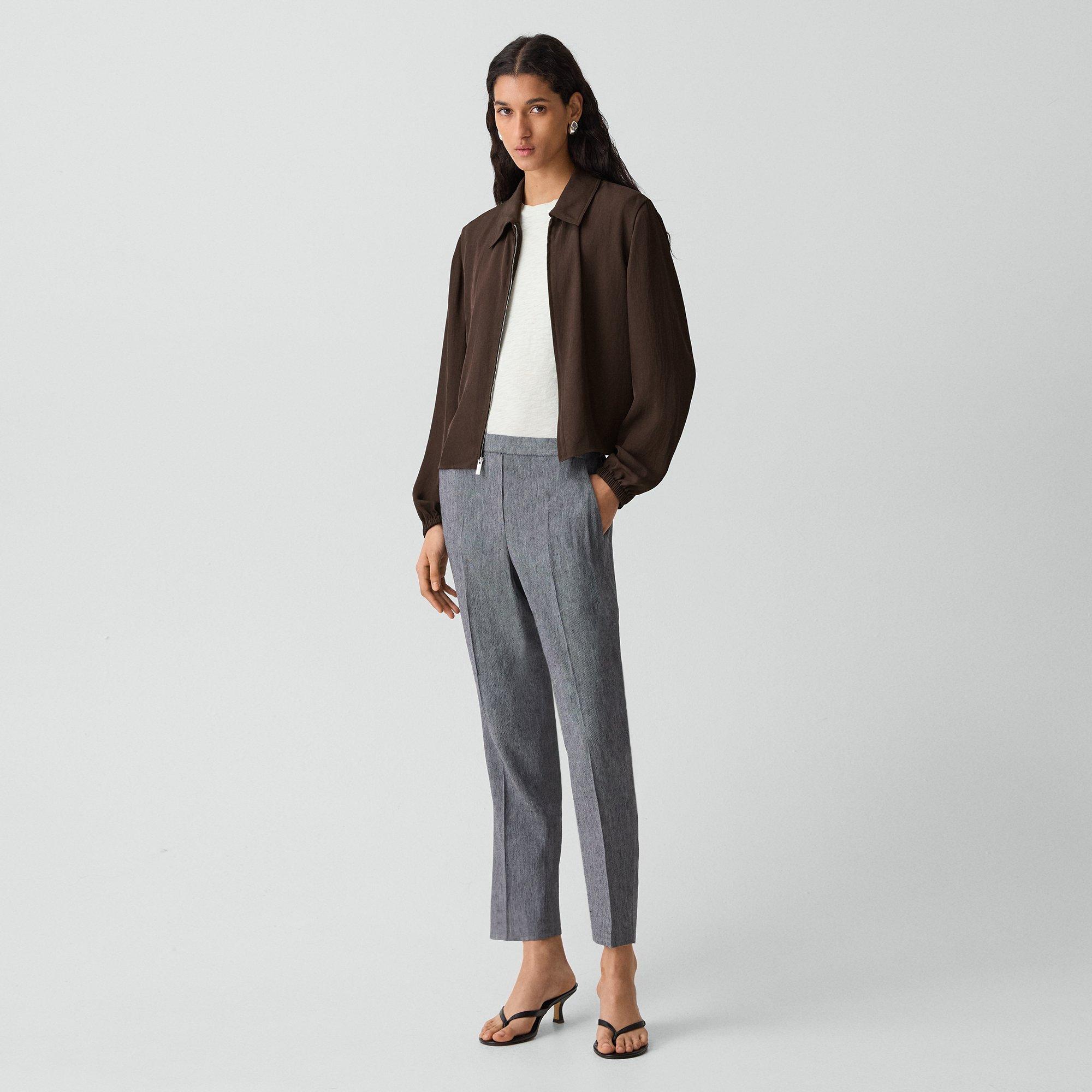 Treeca Pull-On Pant in Fluid Linen