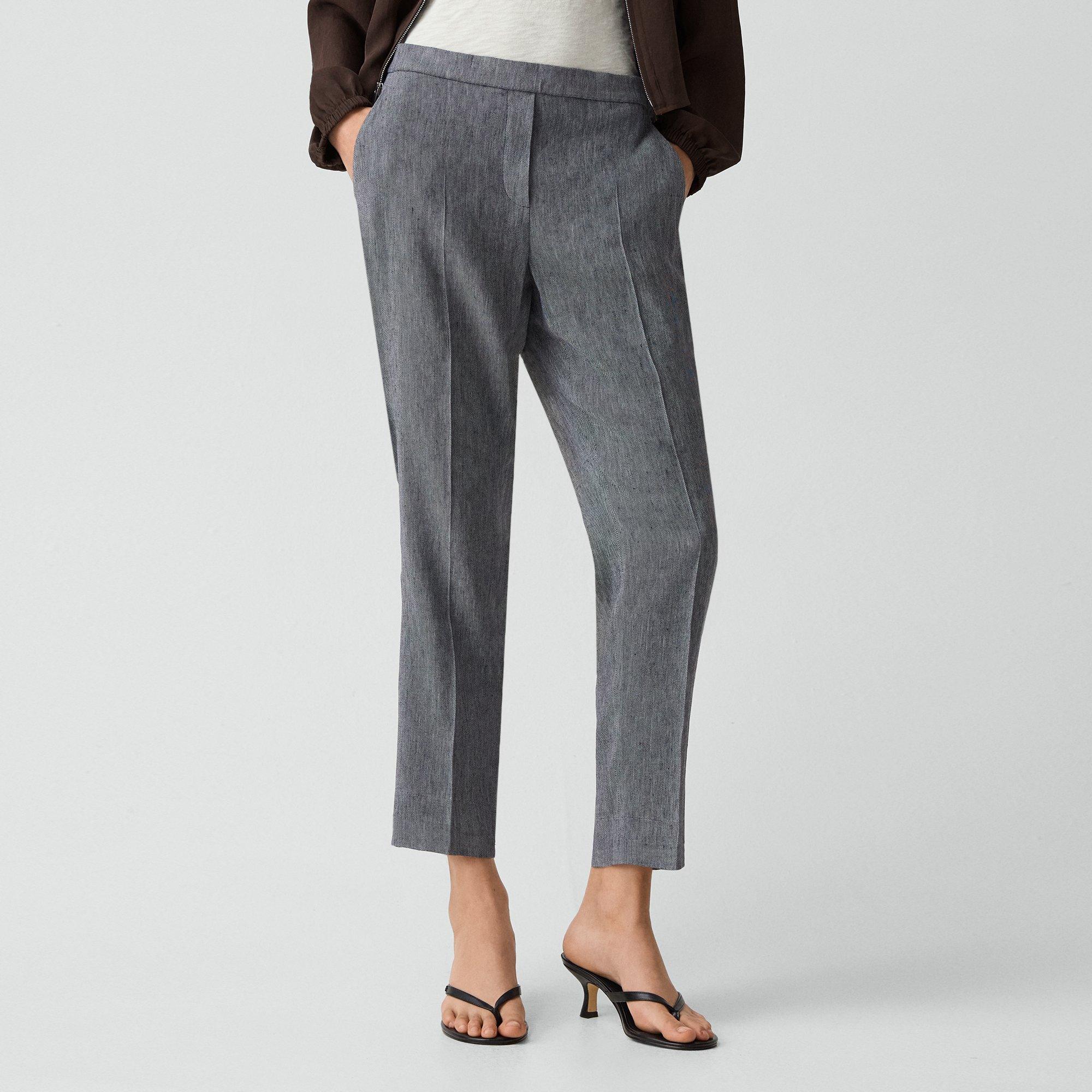 Treeca Pull-On Pant in Fluid Linen