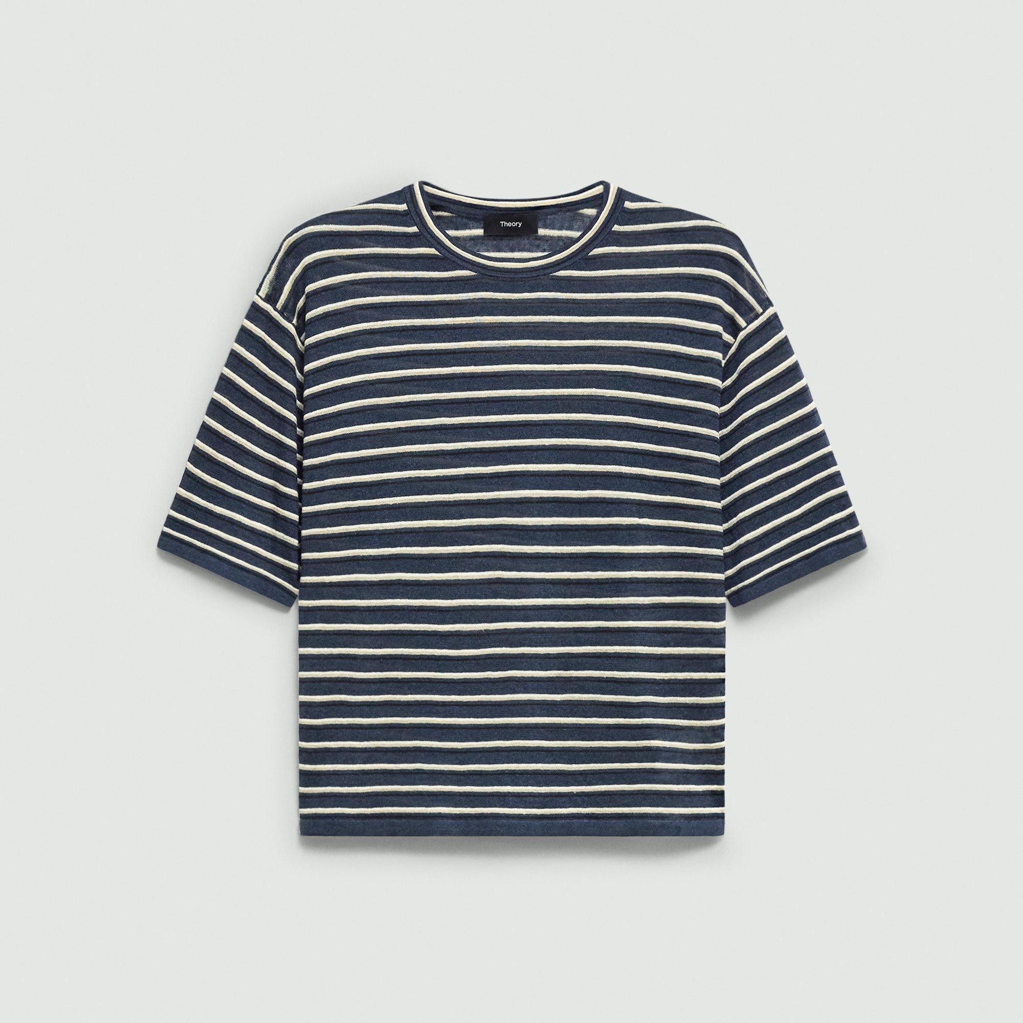 Boyfriend Tee in Linen-Blend