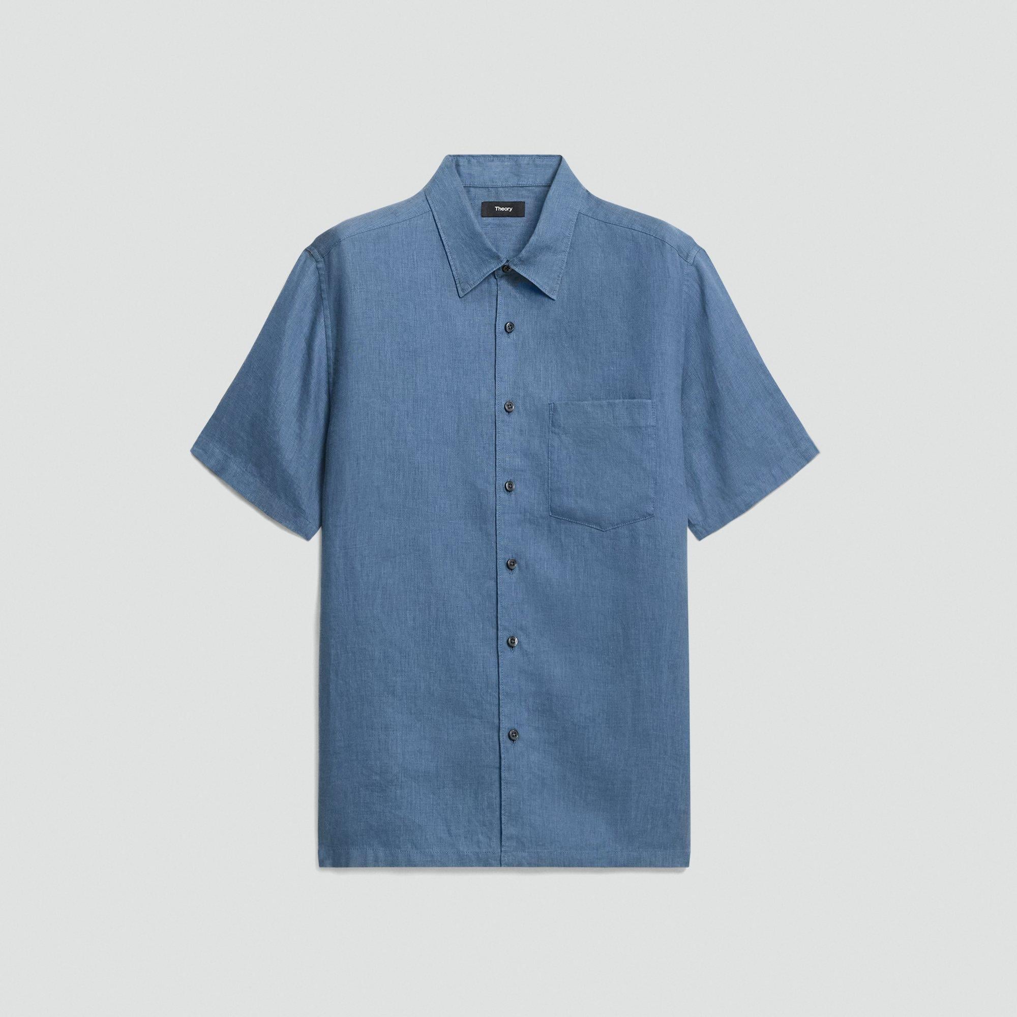 Irving Short-Sleeve Shirt in Relaxed Linen